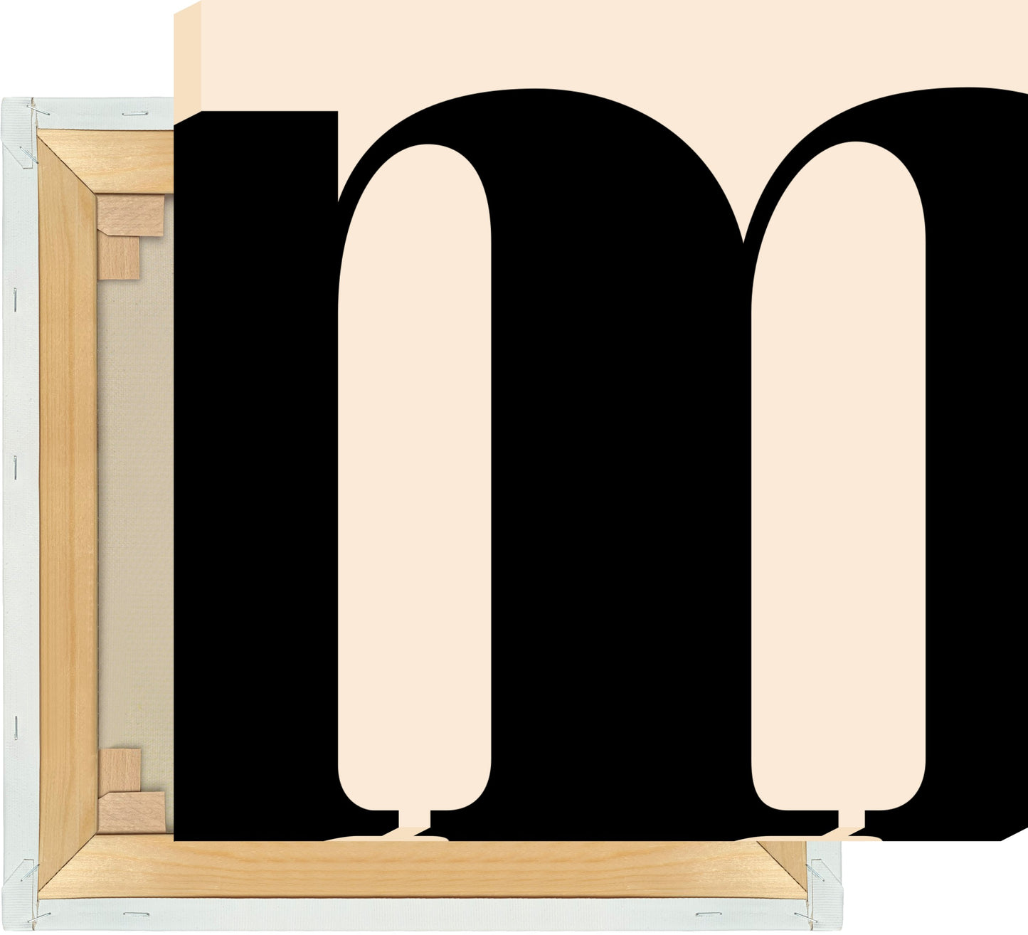 Leinwand Buchstabe M - Serif