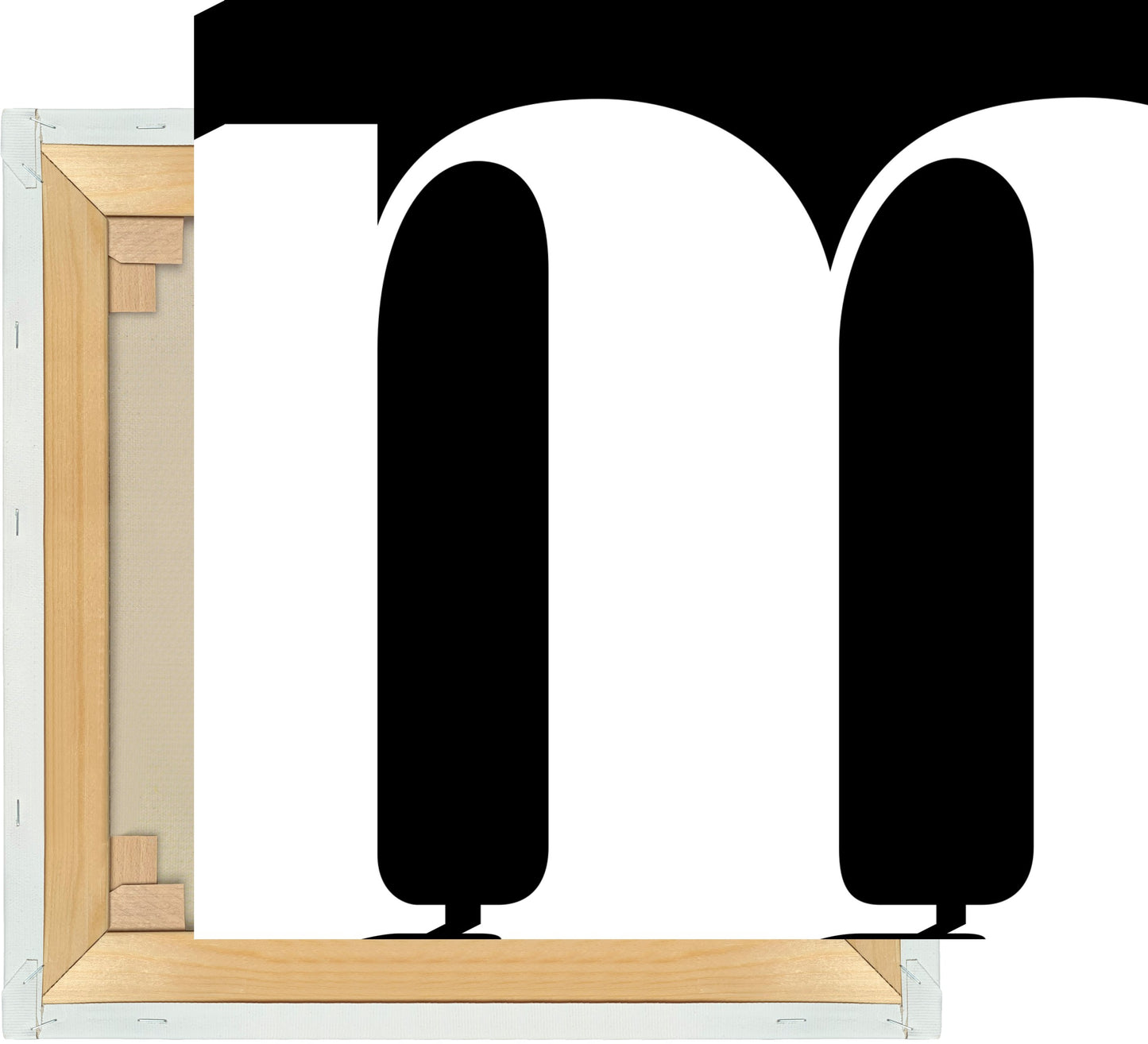 Leinwand Buchstabe M - Serif