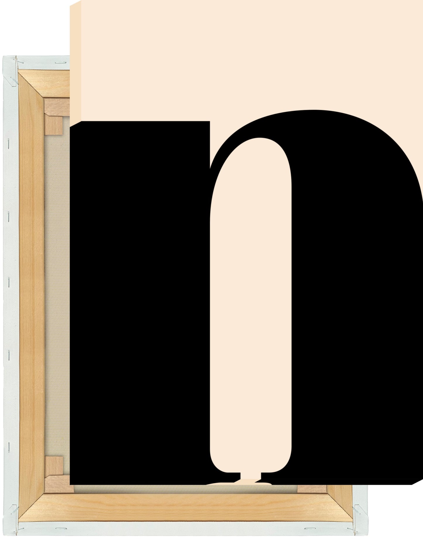 Leinwand Buchstabe N - Serif