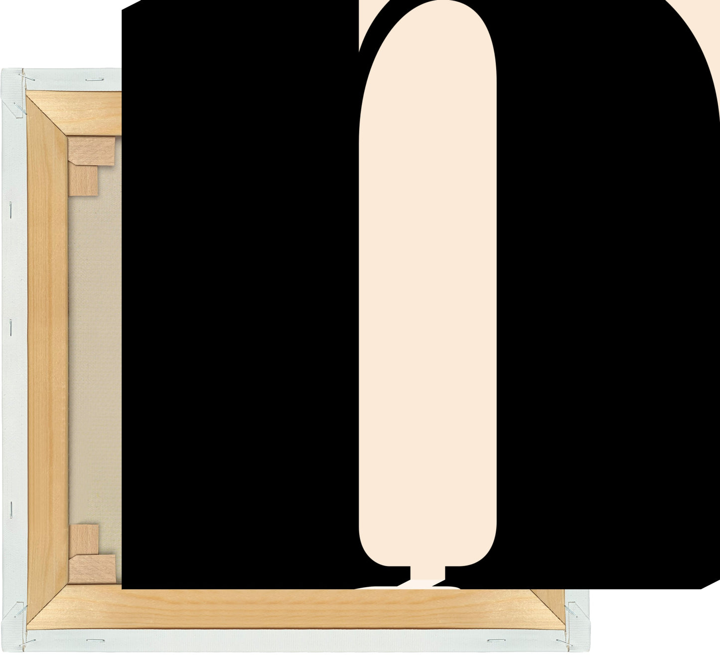 Leinwand Buchstabe N - Serif