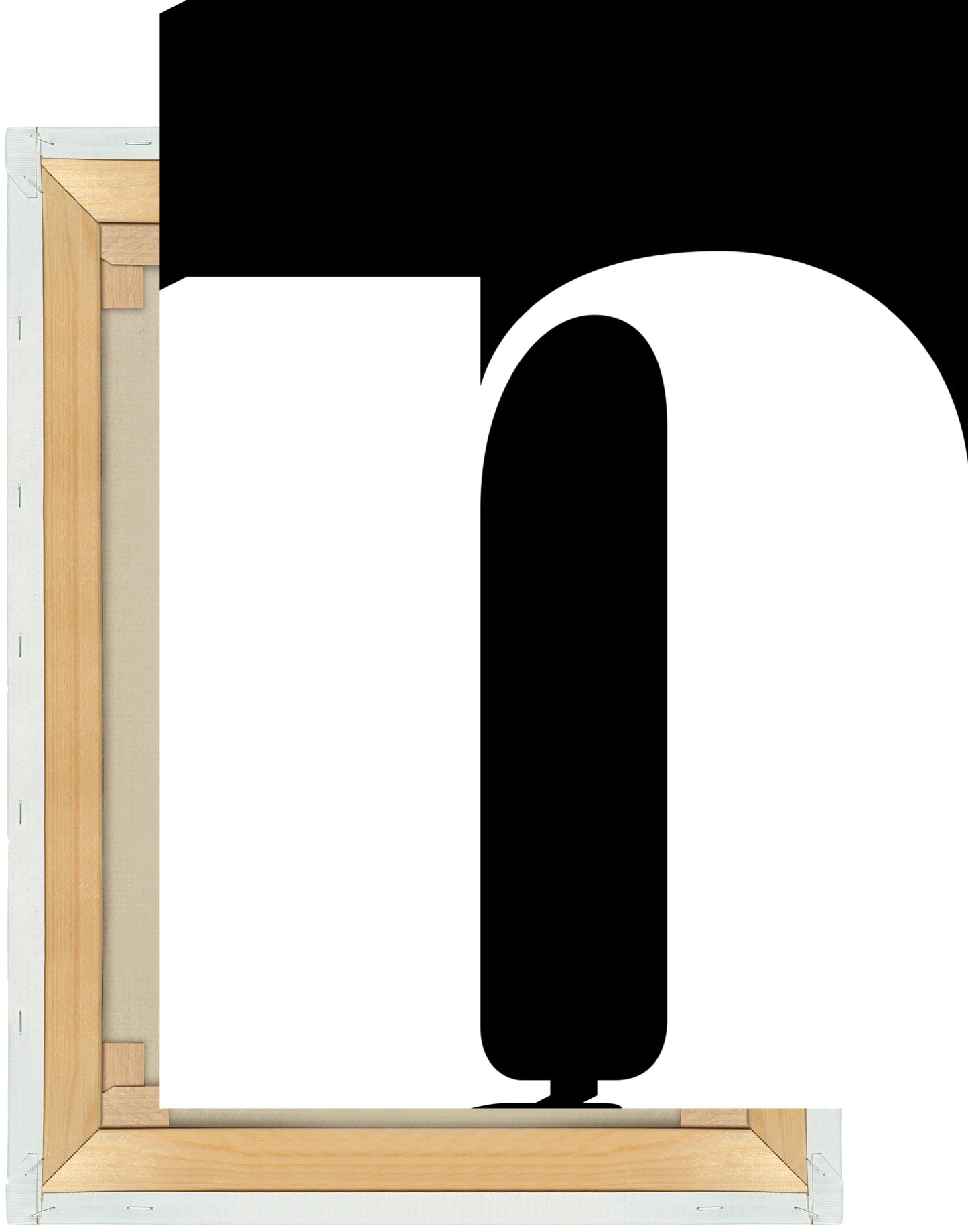 Leinwand Buchstabe N - Serif