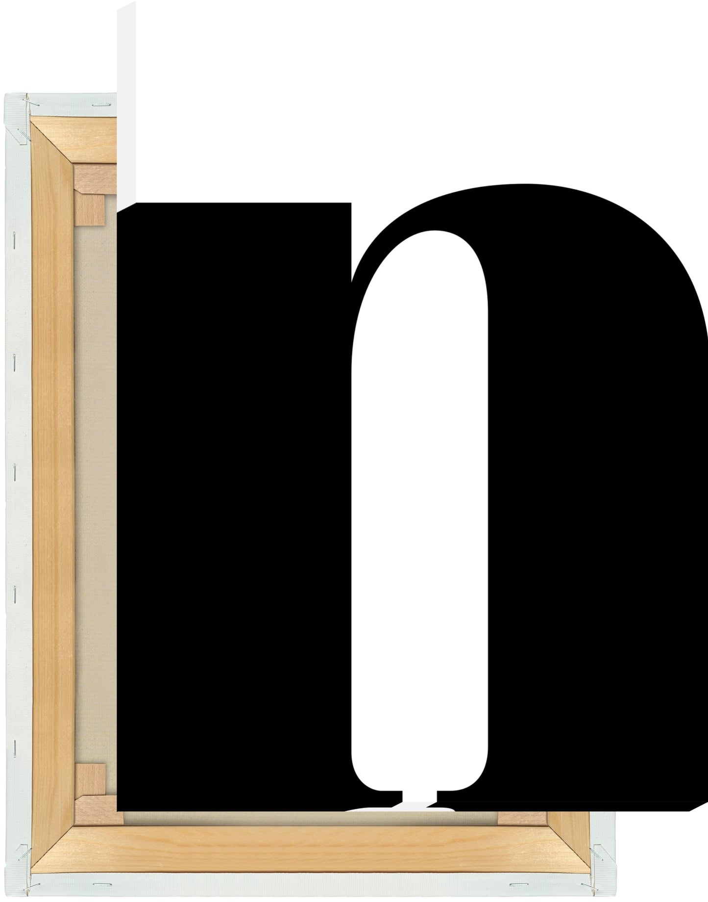 Leinwand Buchstabe N - Serif