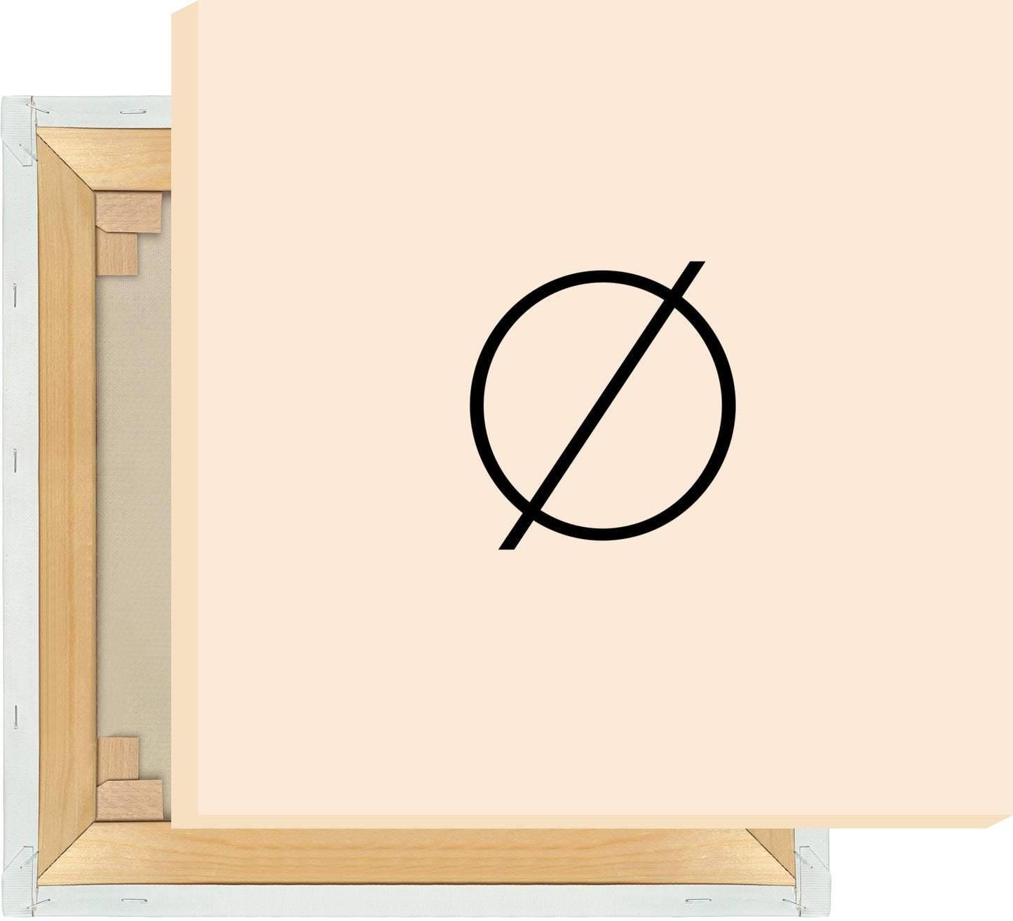 Leinwand Buchstabe Ø - Sans Serif