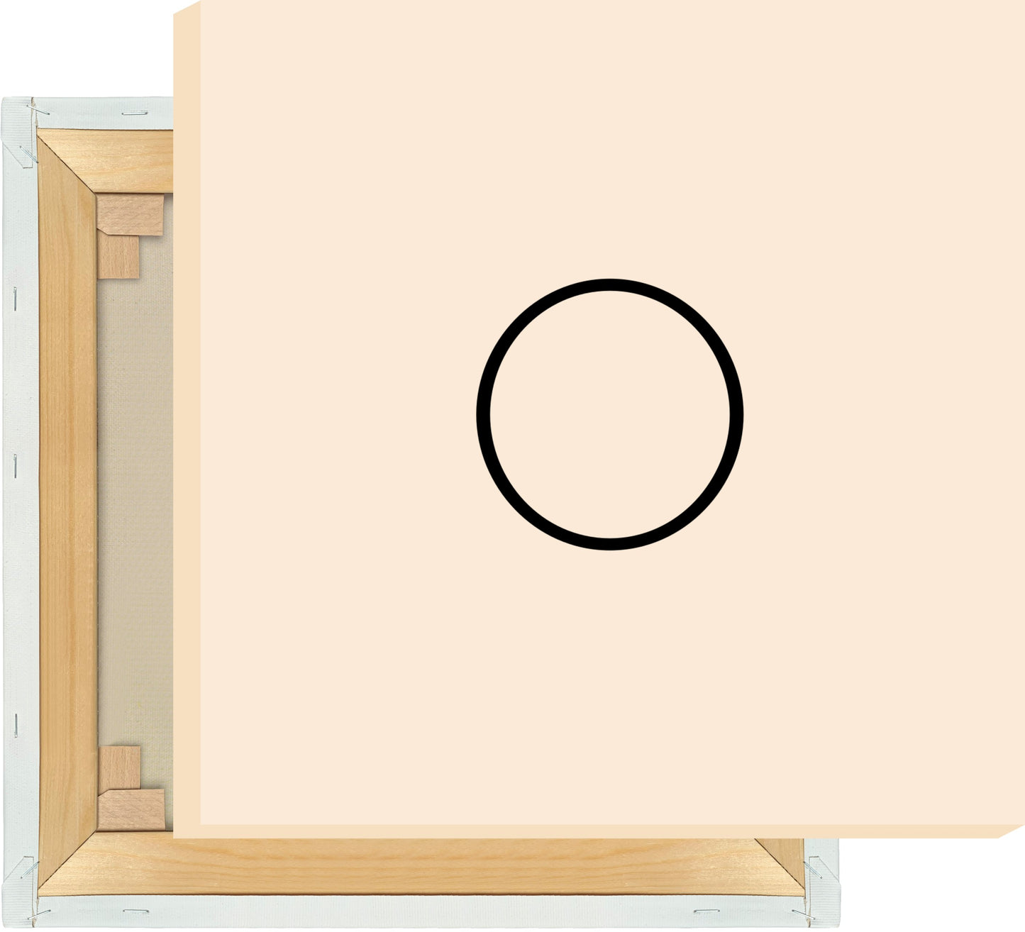 Leinwand Buchstabe O - Sans Serif