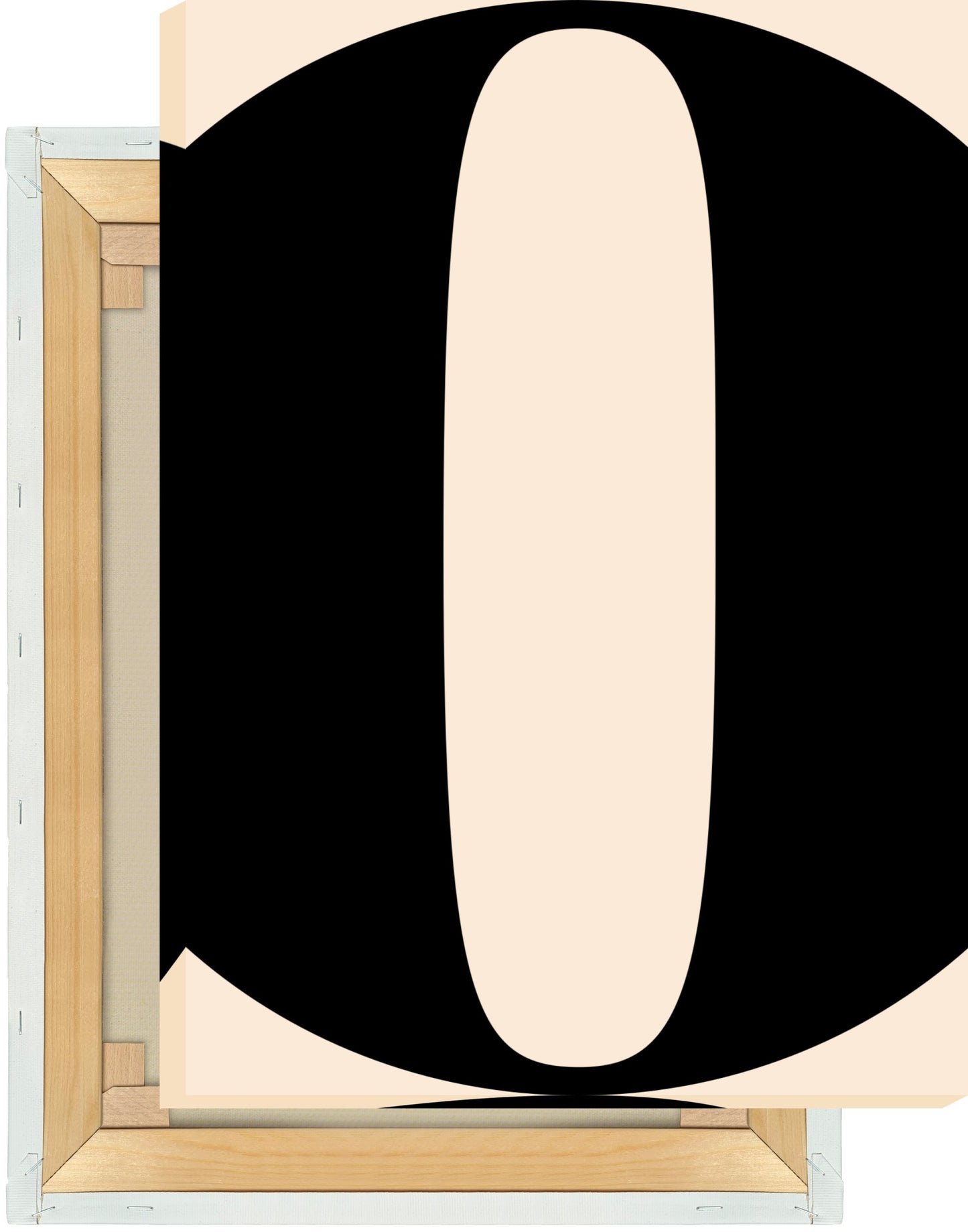 Leinwand Buchstabe O - Serif