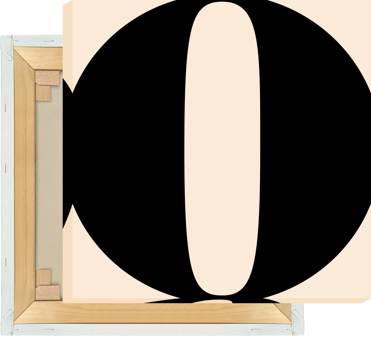 Leinwand Buchstabe O - Serif