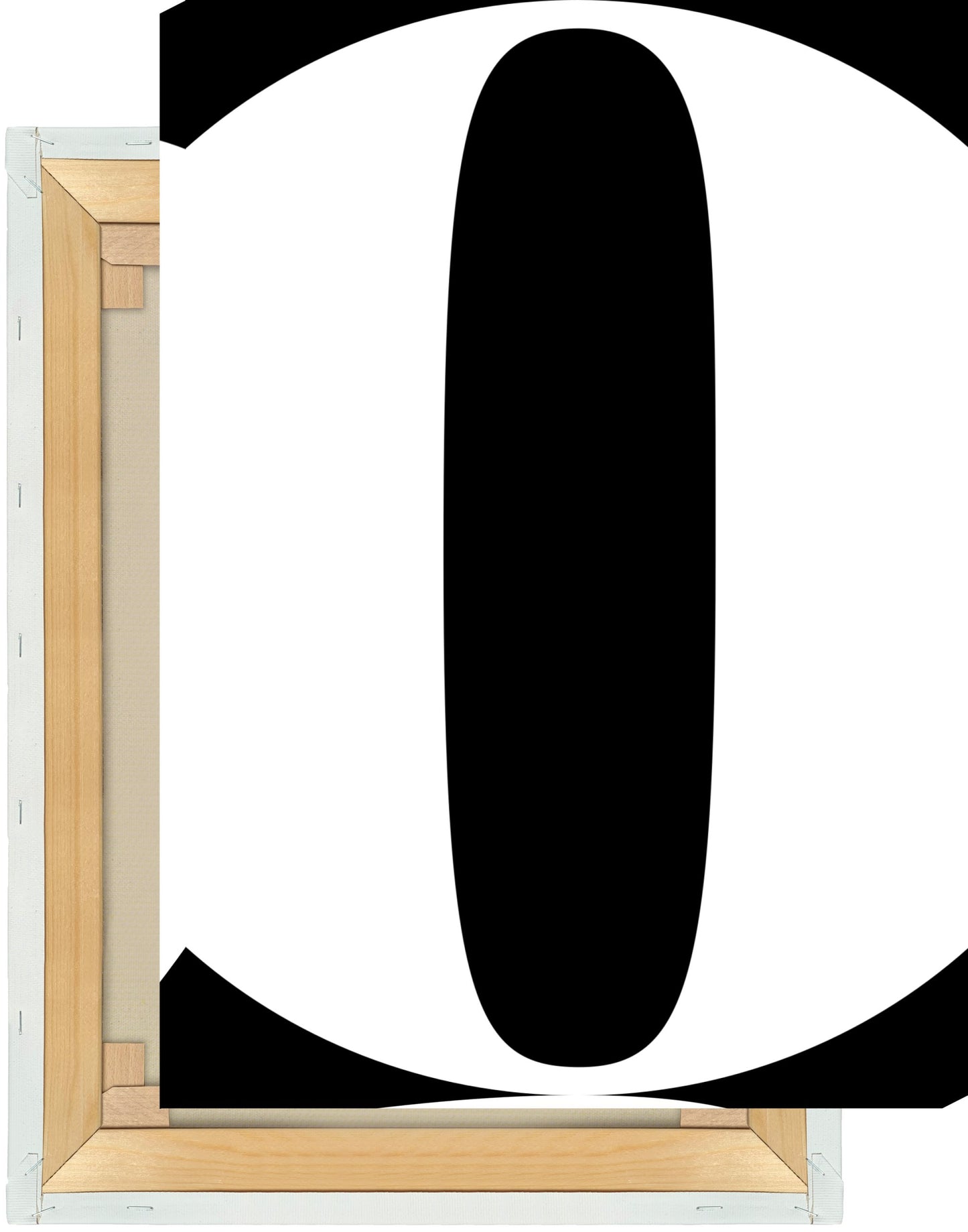 Leinwand Buchstabe O - Serif