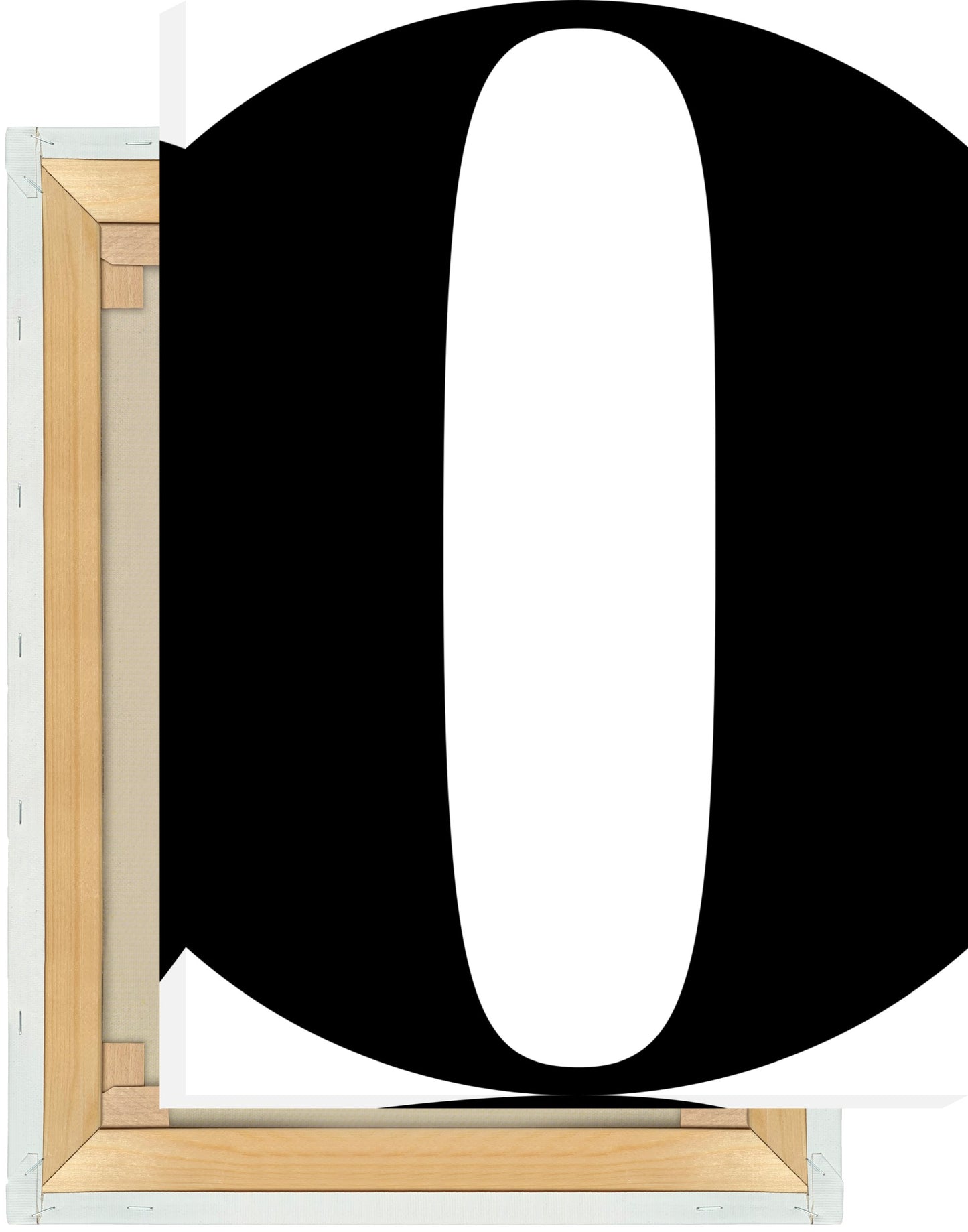 Leinwand Buchstabe O - Serif