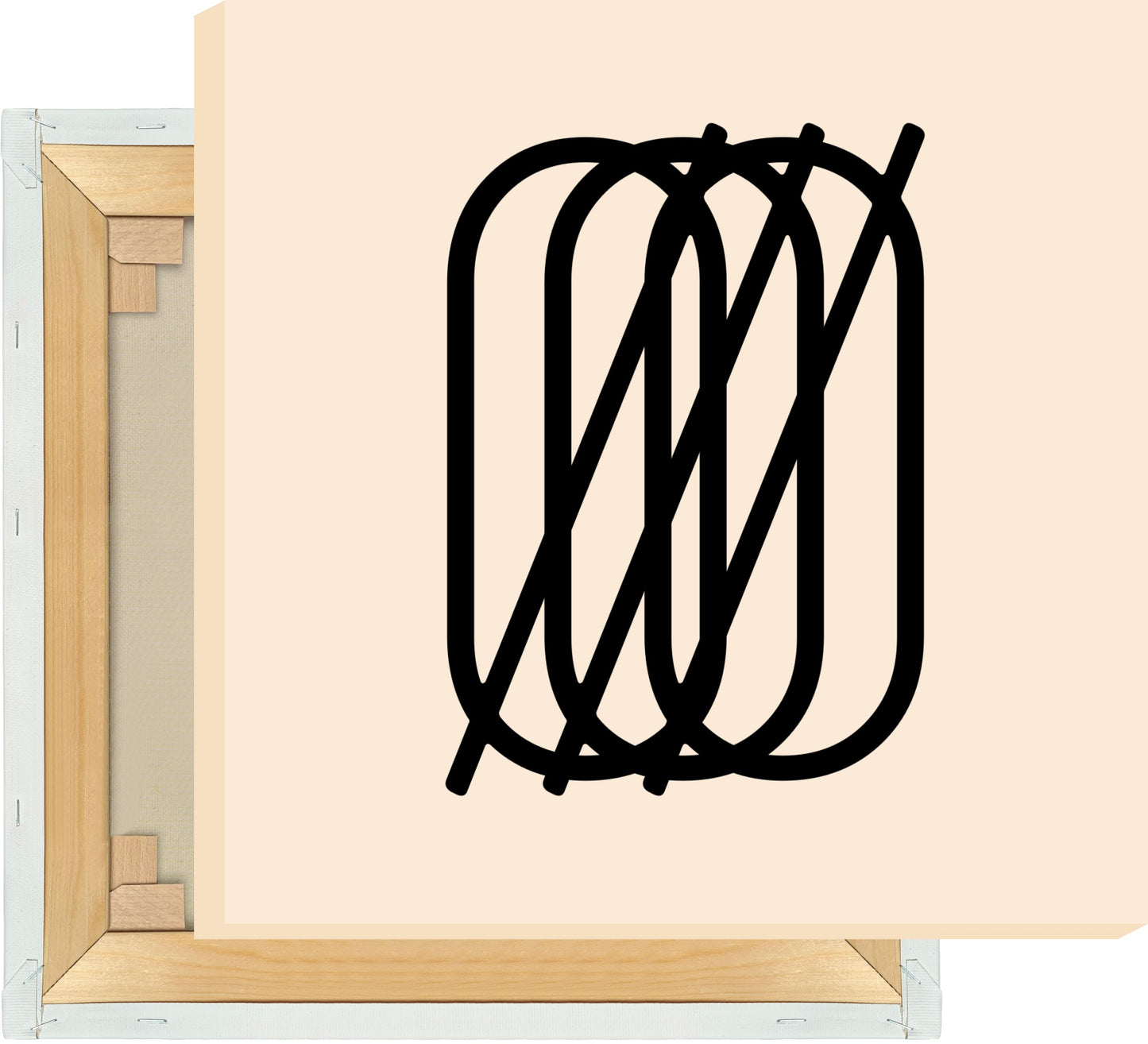 Leinwand Buchstabe Ø - Triple