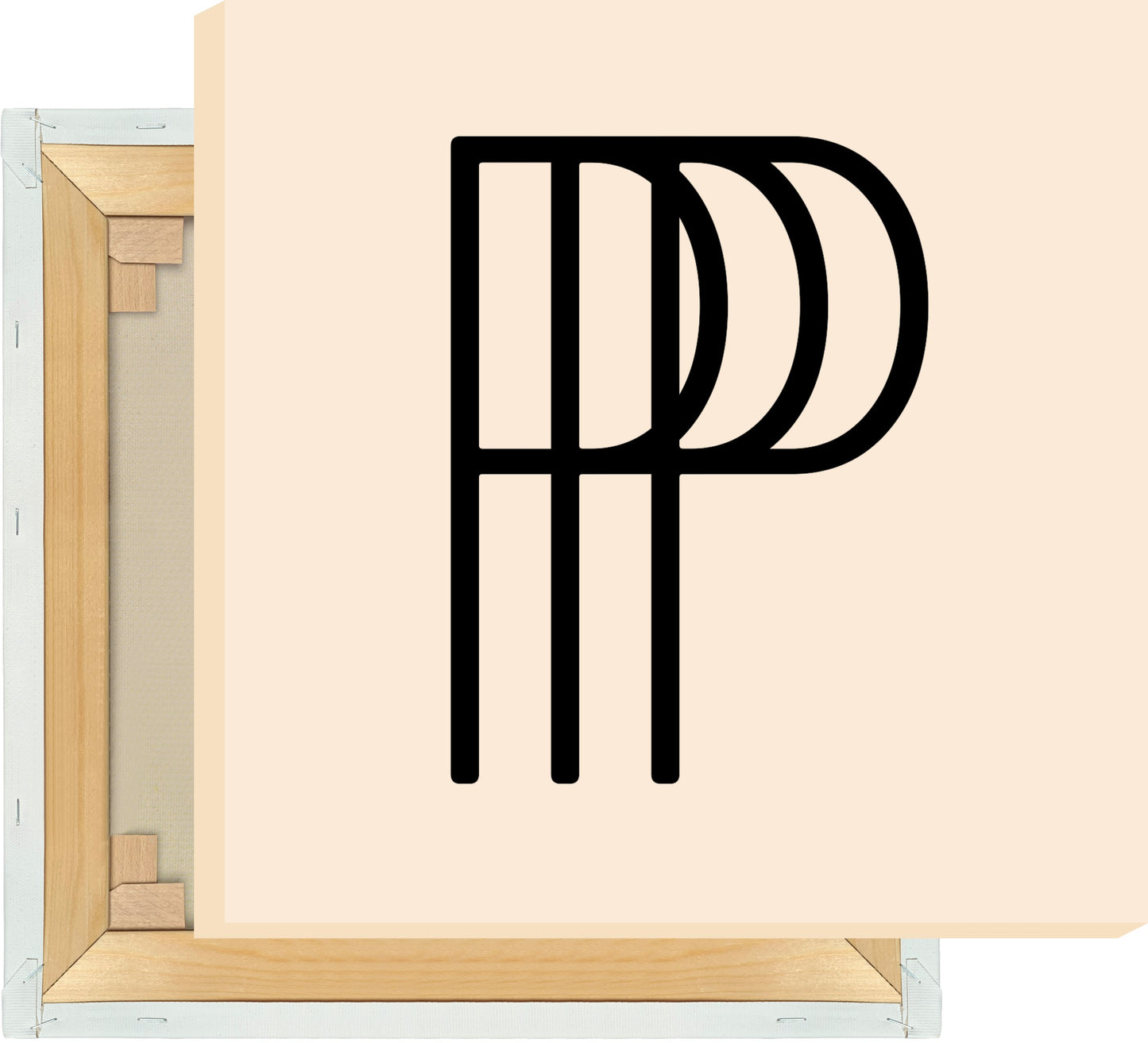 Leinwand Buchstabe P