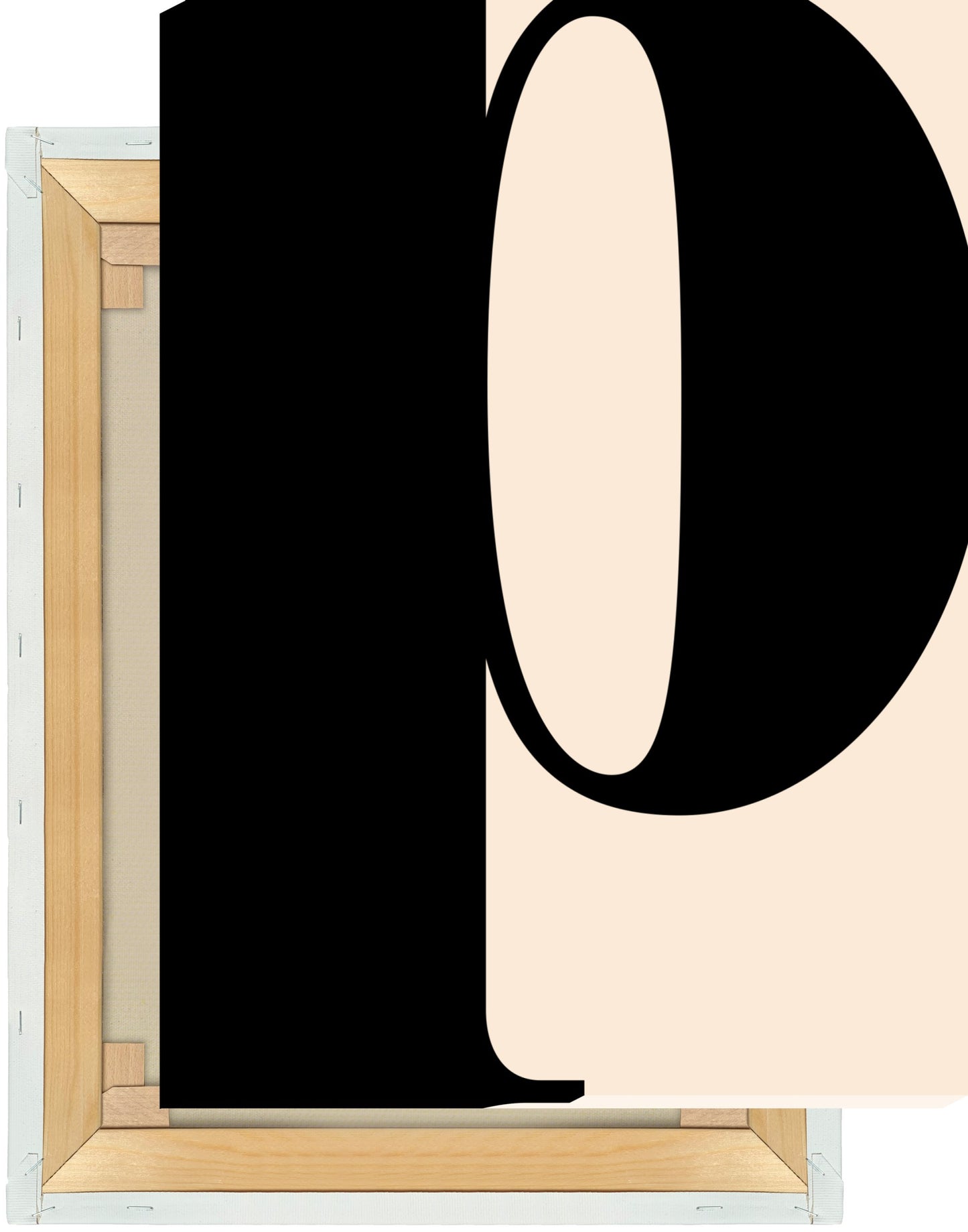 Leinwand Buchstabe P - Serif