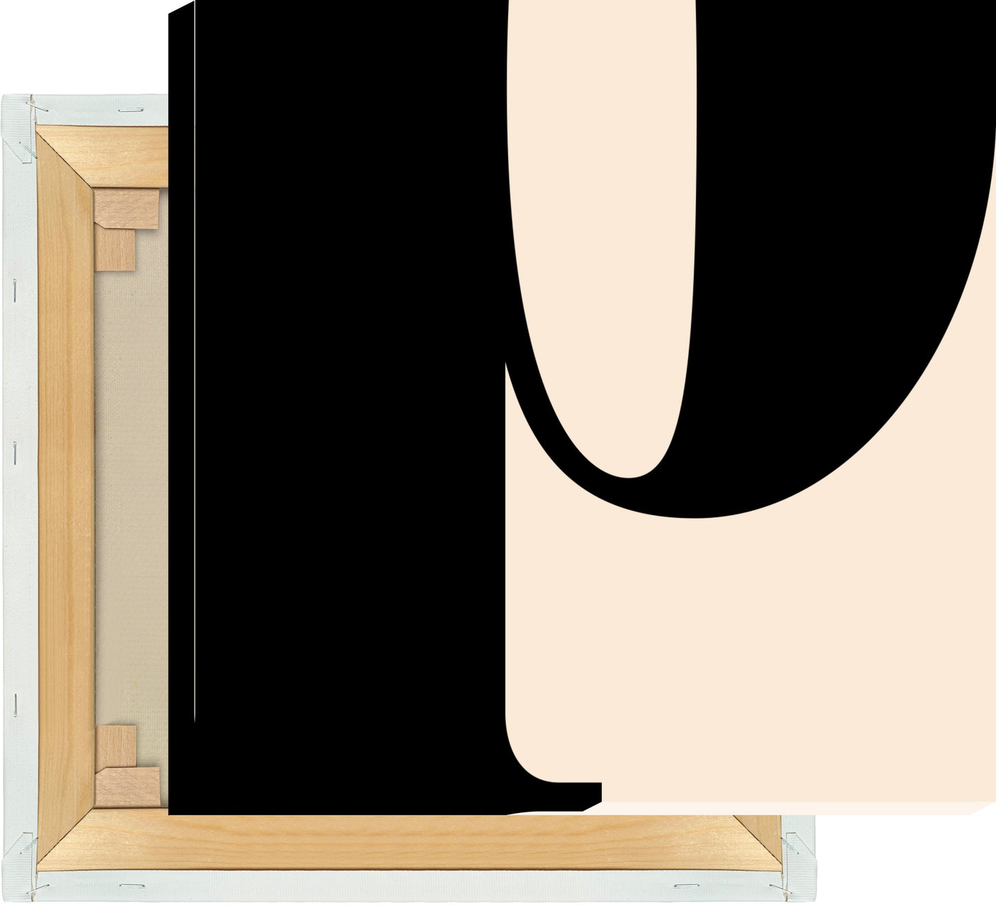 Leinwand Buchstabe P - Serif