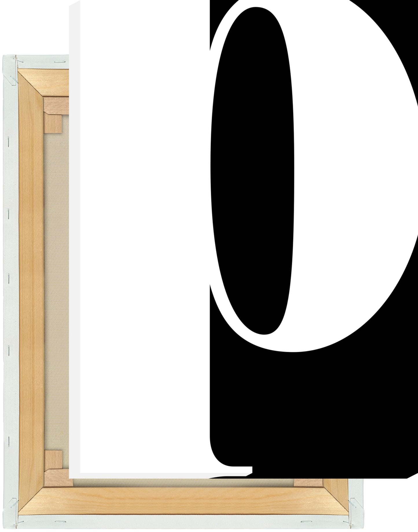 Leinwand Buchstabe P - Serif