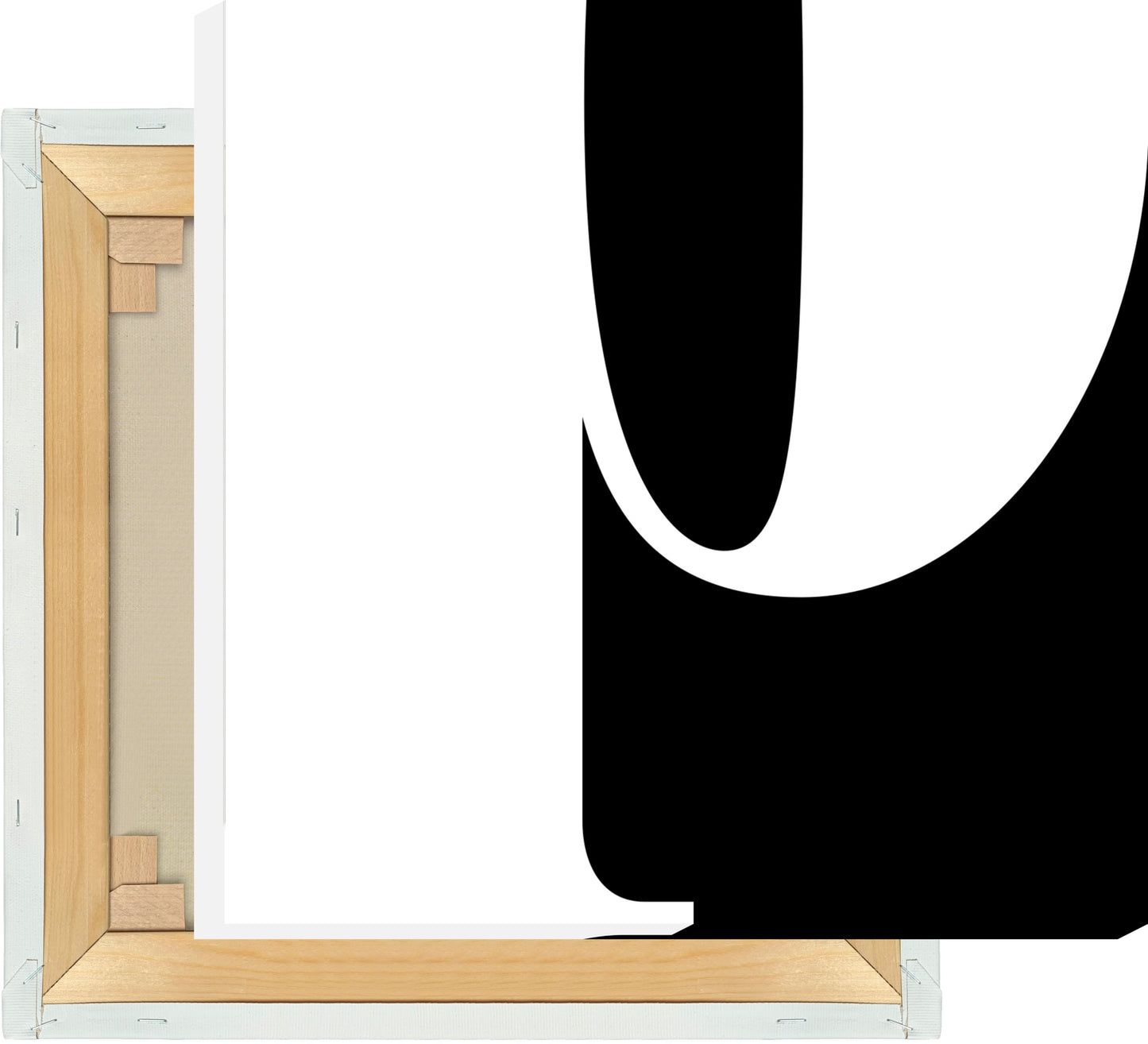 Leinwand Buchstabe P - Serif