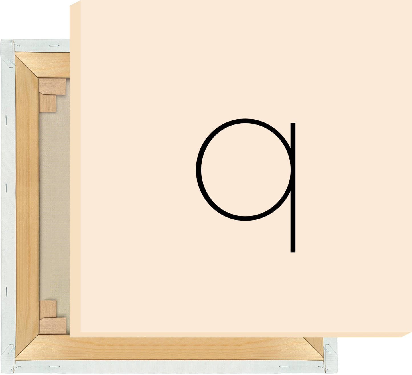 Leinwand Buchstabe Q - Sans Serif