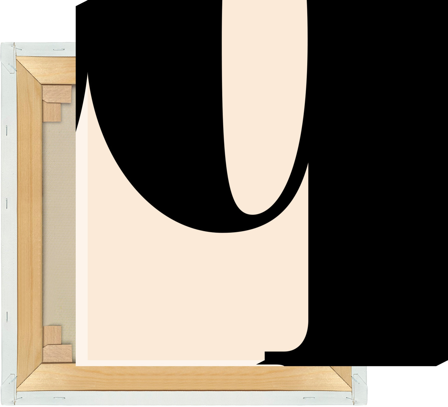 Leinwand Buchstabe Q - Serif