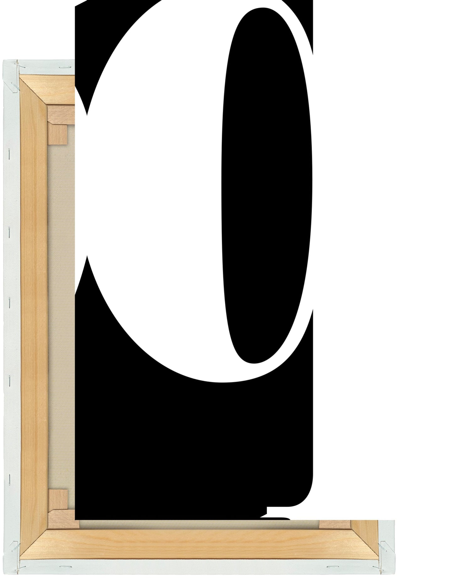 Leinwand Buchstabe Q - Serif