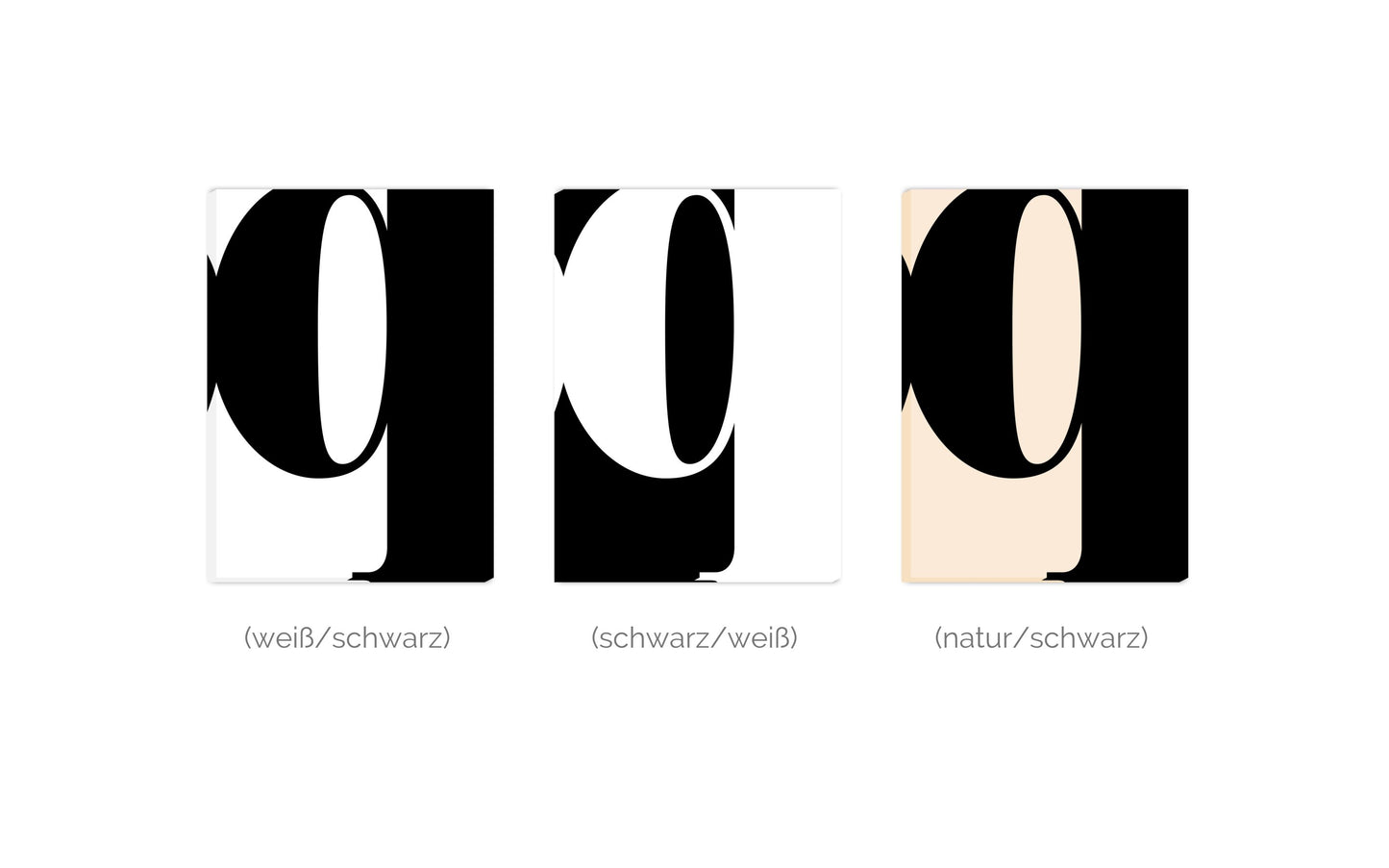 Leinwand Buchstabe Q - Serif