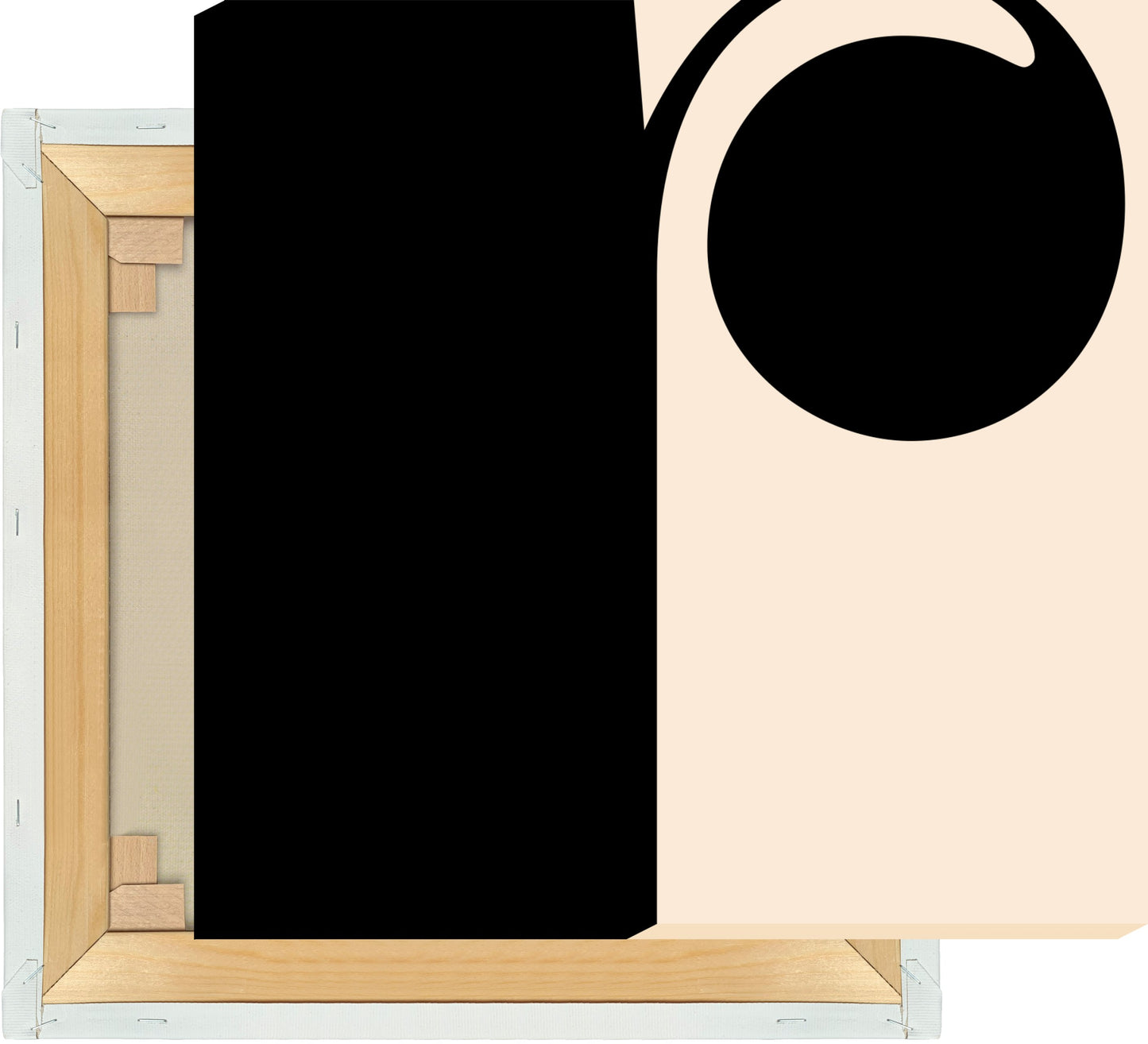 Leinwand Buchstabe R - Serif