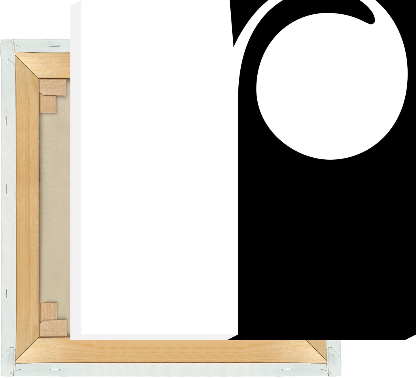 Leinwand Buchstabe R - Serif