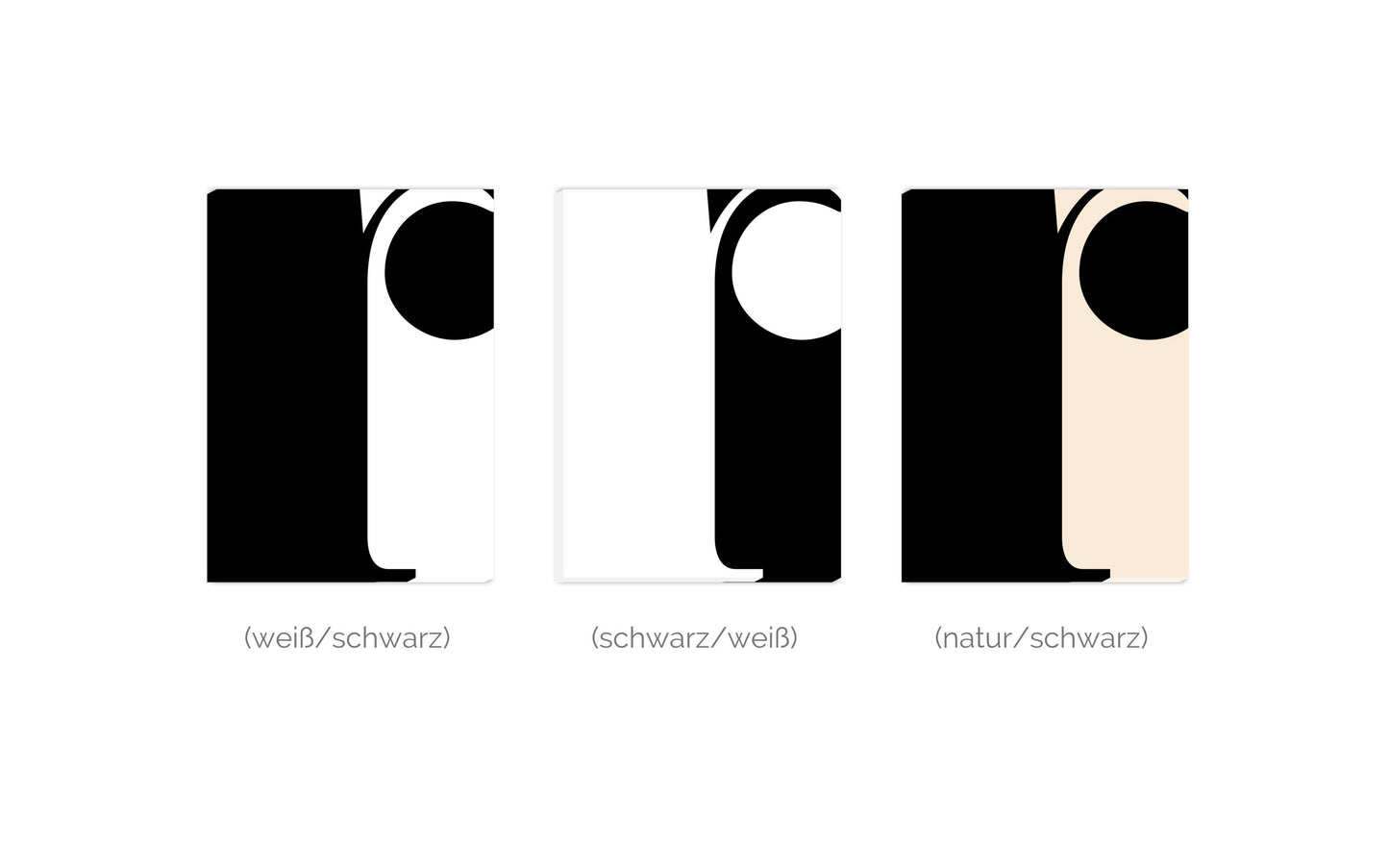 Leinwand Buchstabe R - Serif