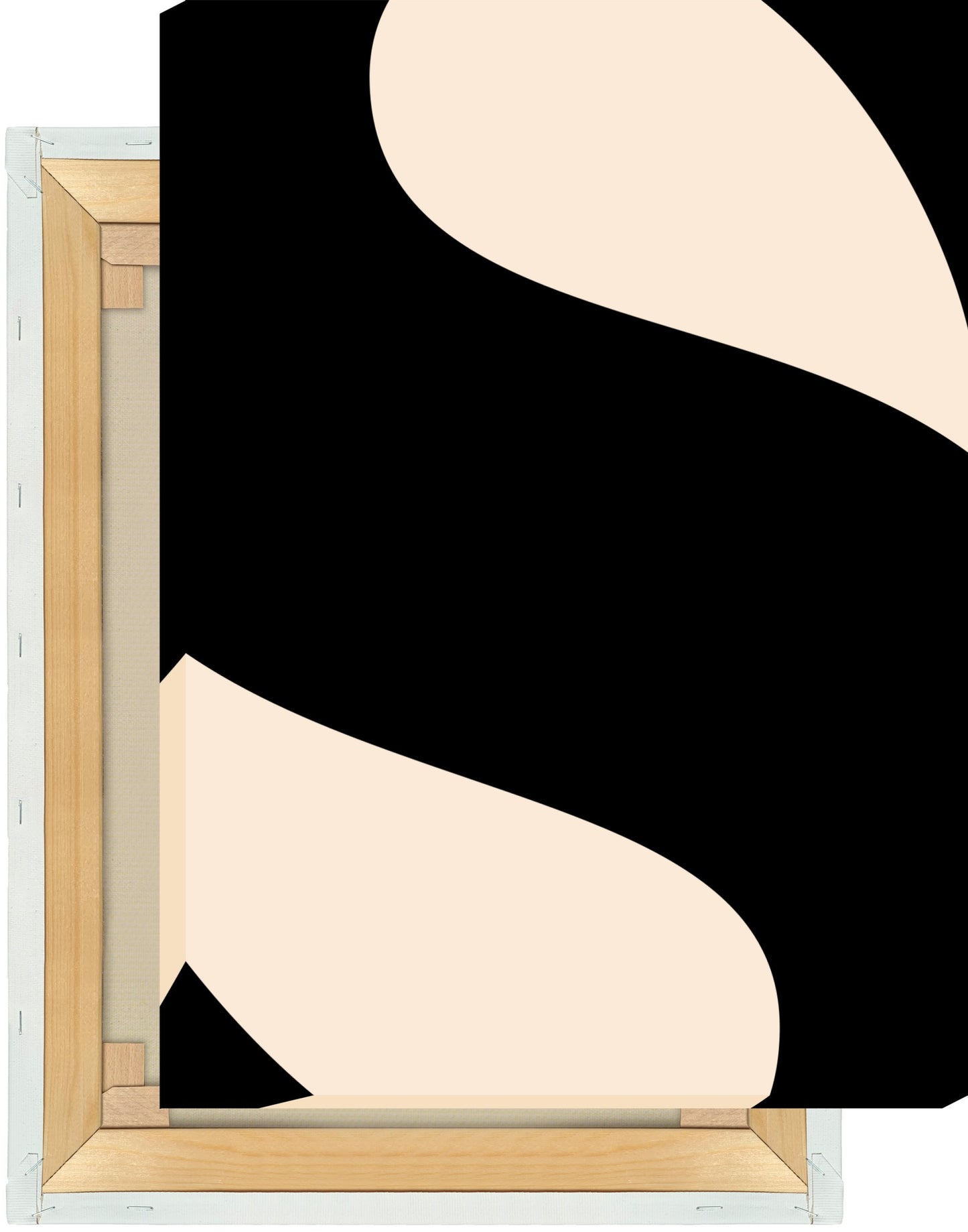 Leinwand Buchstabe S - Serif