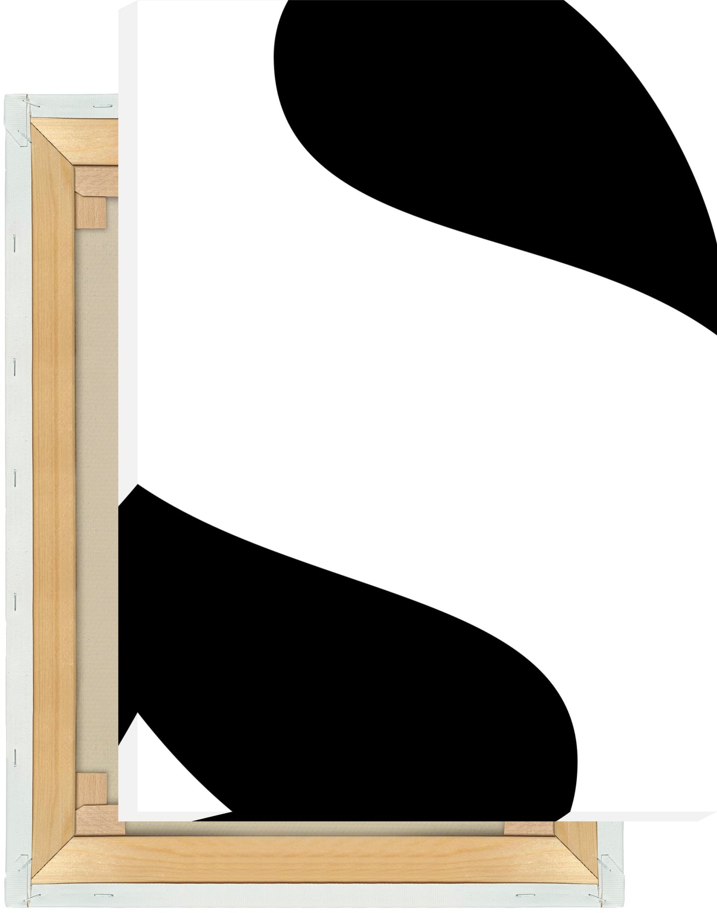 Leinwand Buchstabe S - Serif