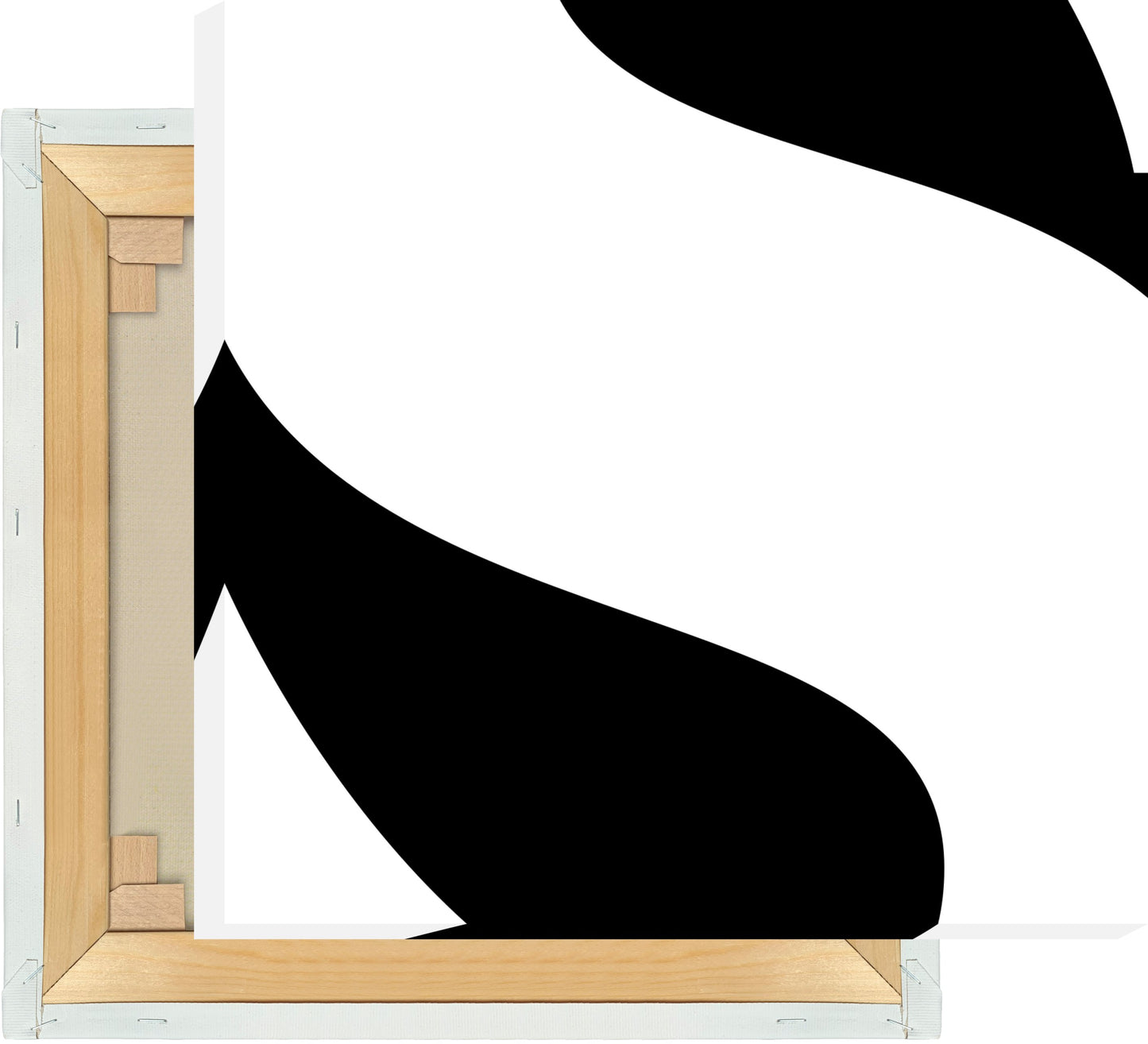 Leinwand Buchstabe S - Serif
