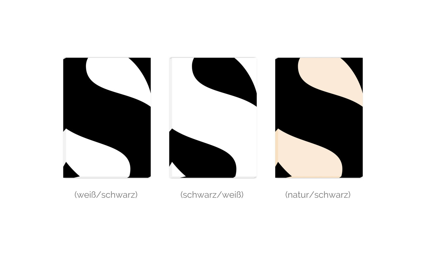 Leinwand Buchstabe S - Serif