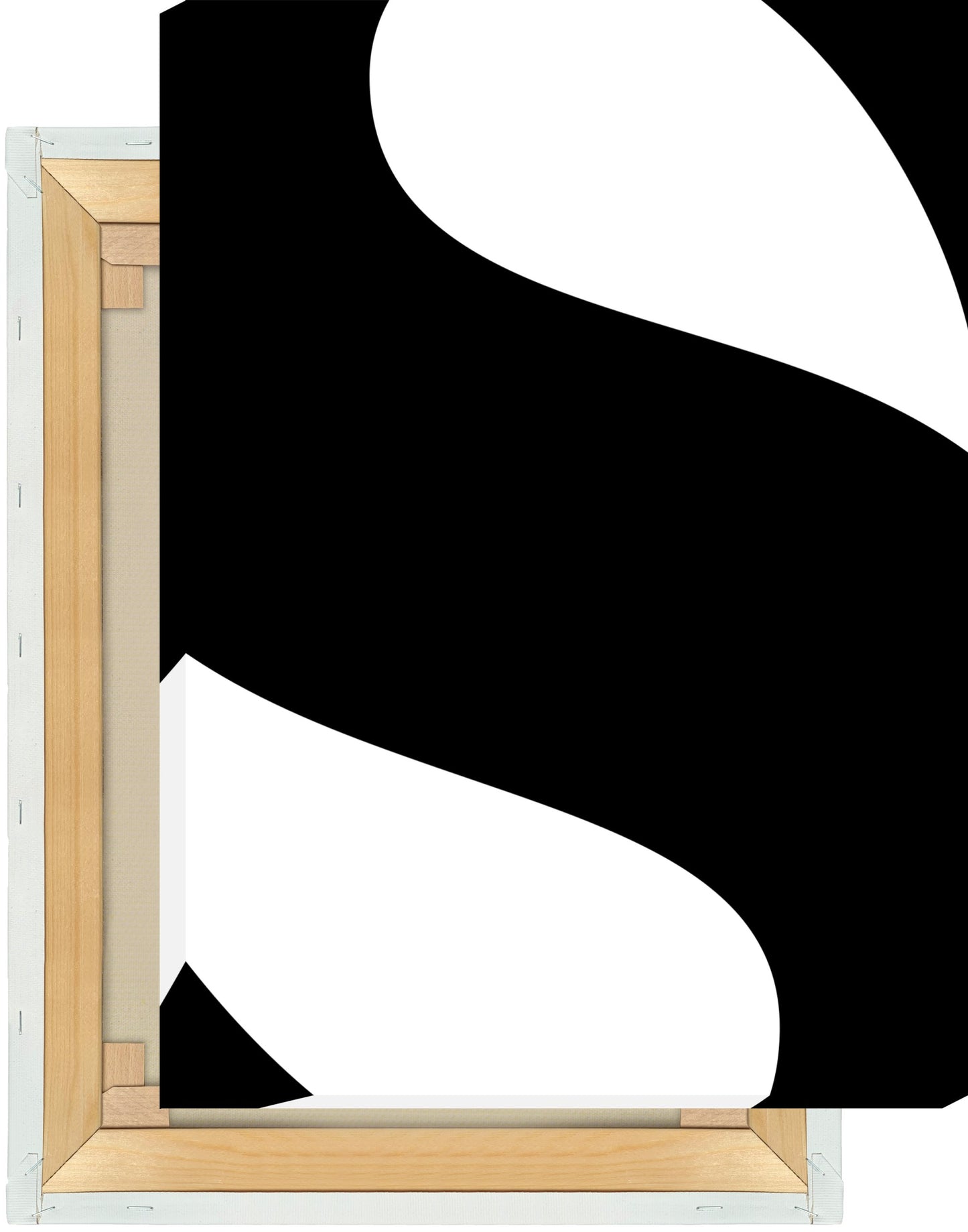 Leinwand Buchstabe S - Serif