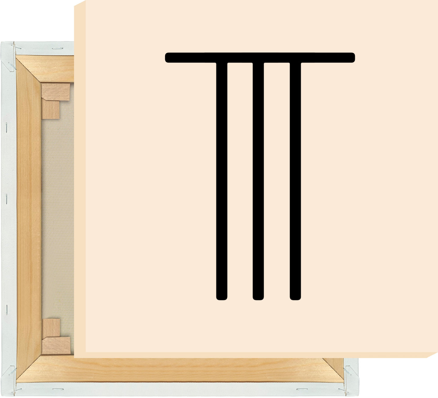 Leinwand Buchstabe T