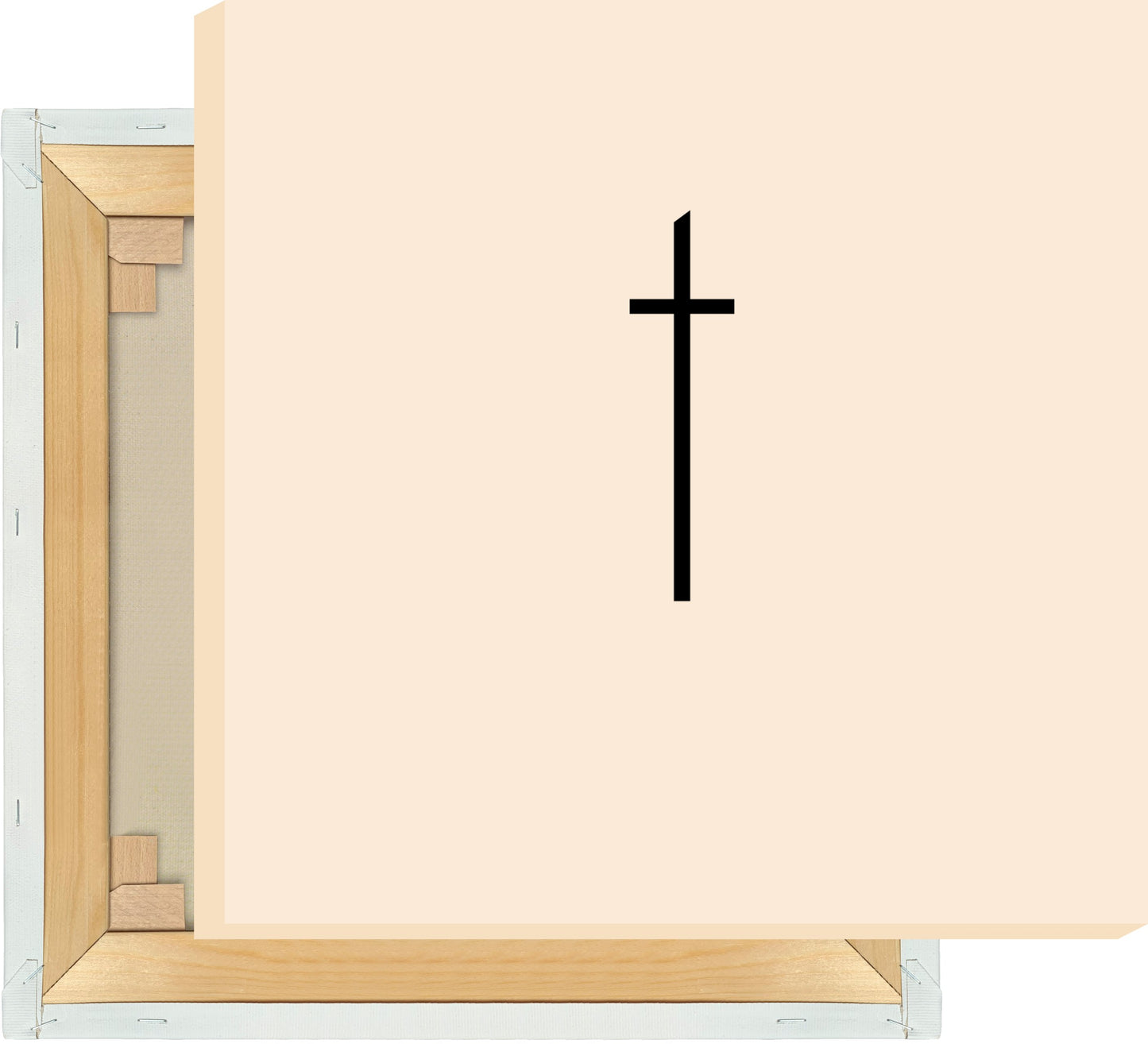 Leinwand Buchstabe T - Sans Serif