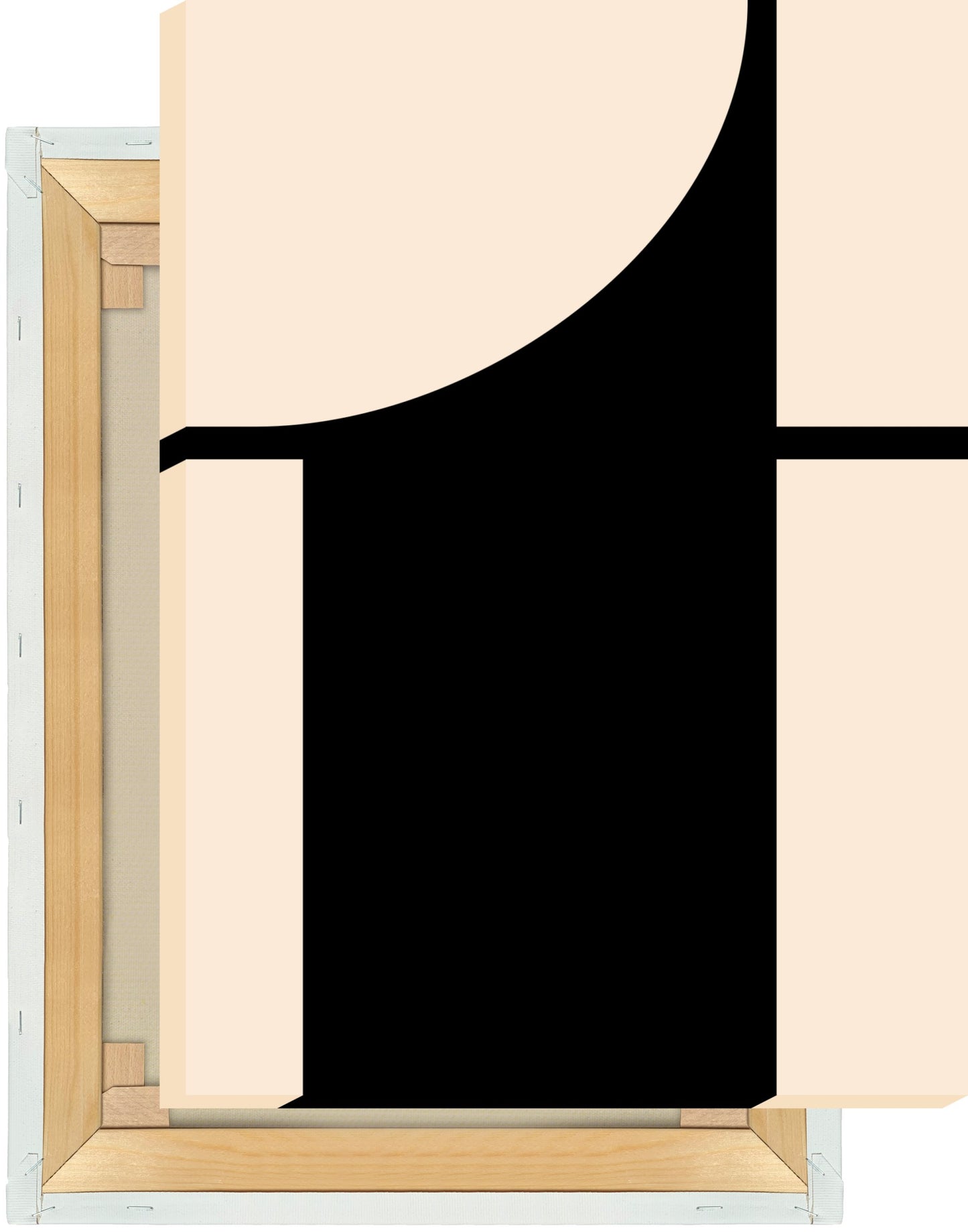 Leinwand Buchstabe T - Serif