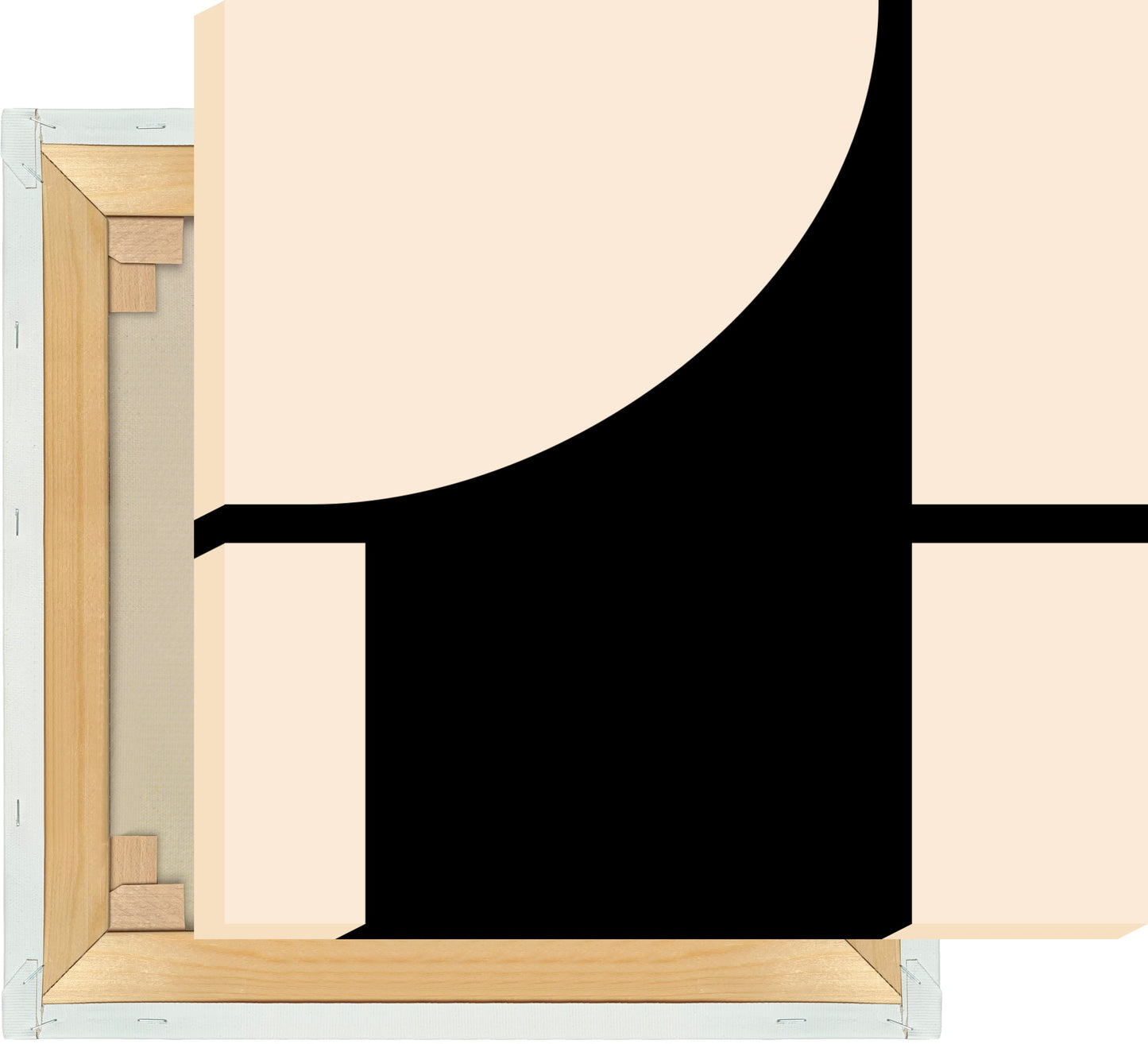 Leinwand Buchstabe T - Serif