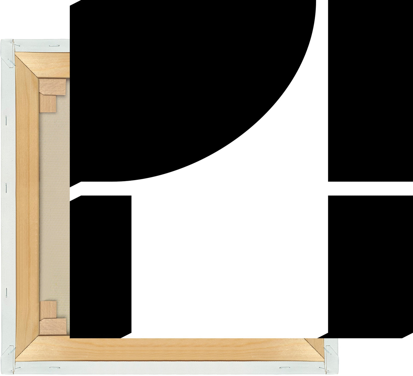 Leinwand Buchstabe T - Serif