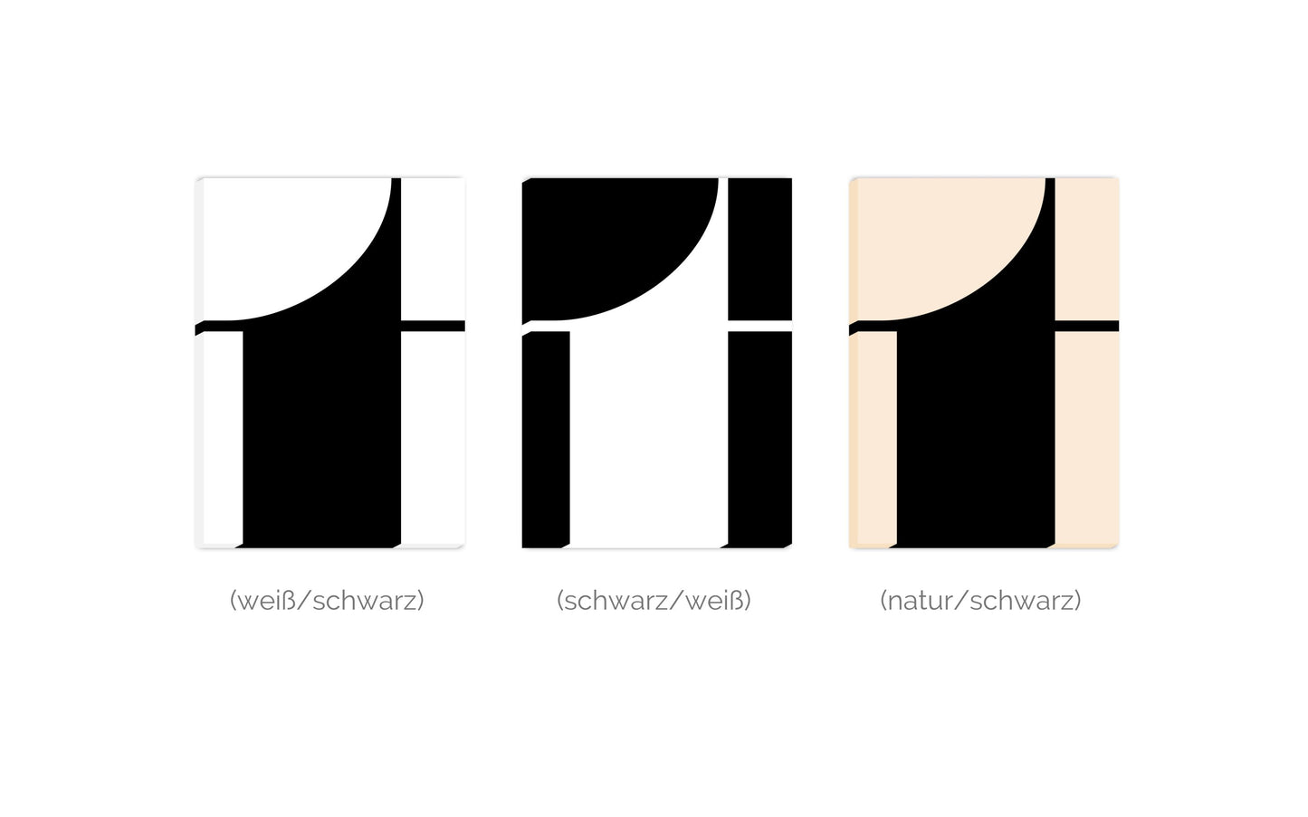 Leinwand Buchstabe T - Serif