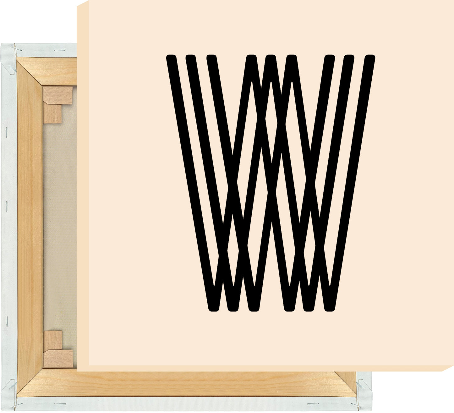 Leinwand Buchstabe W