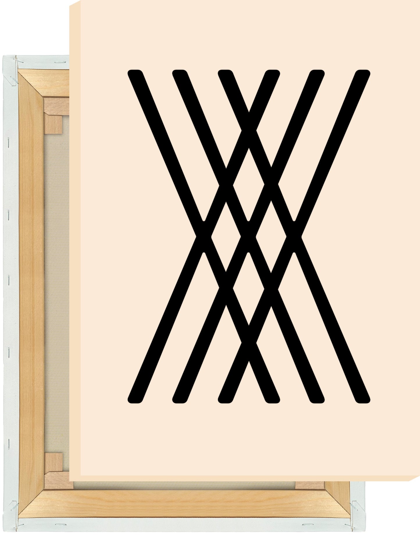 Leinwand Buchstabe X