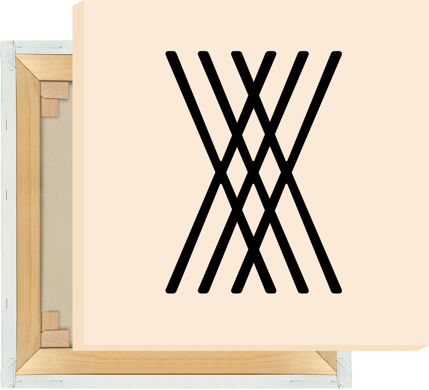 Leinwand Buchstabe X