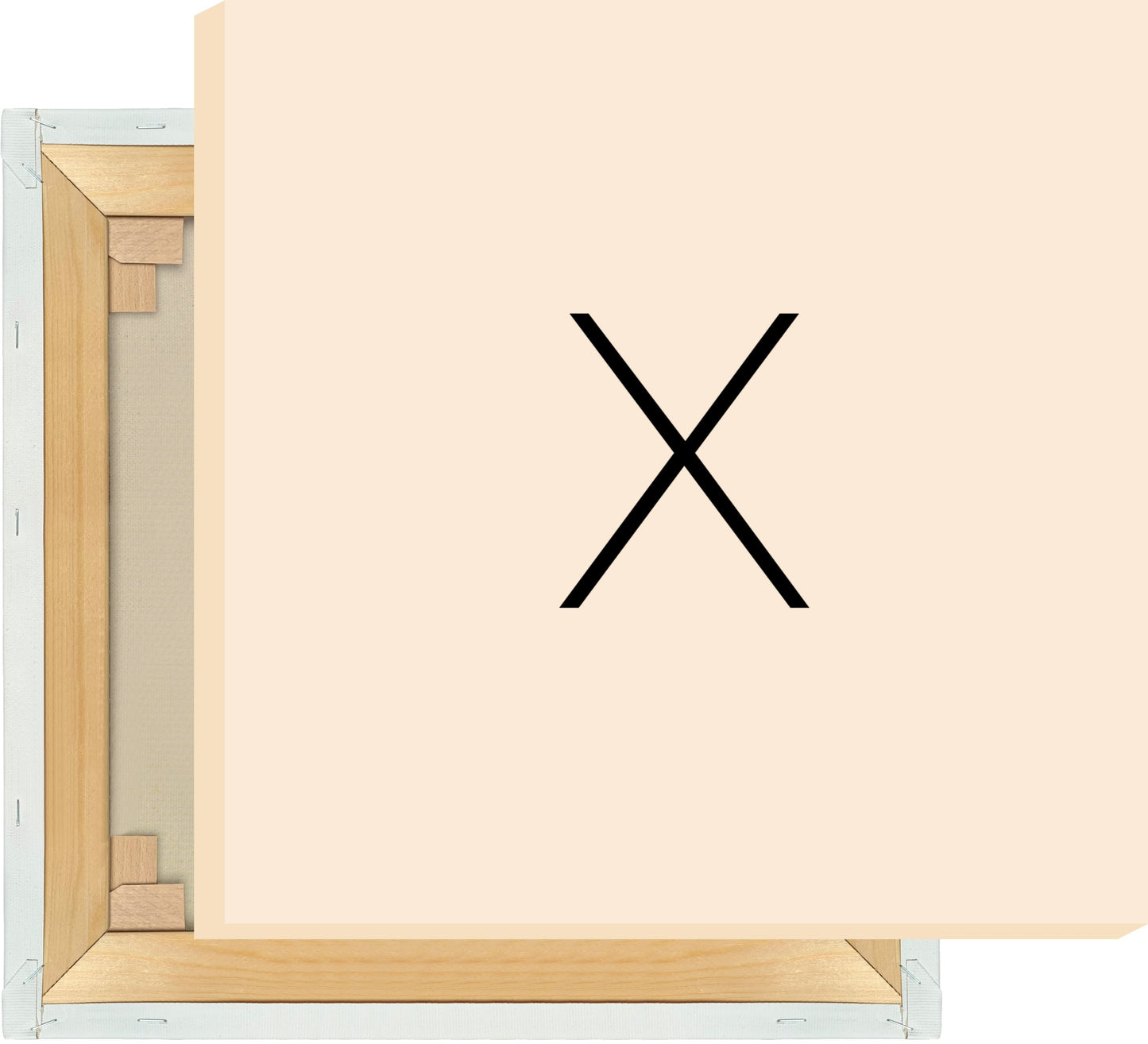 Leinwand Buchstabe X - Sans Serif