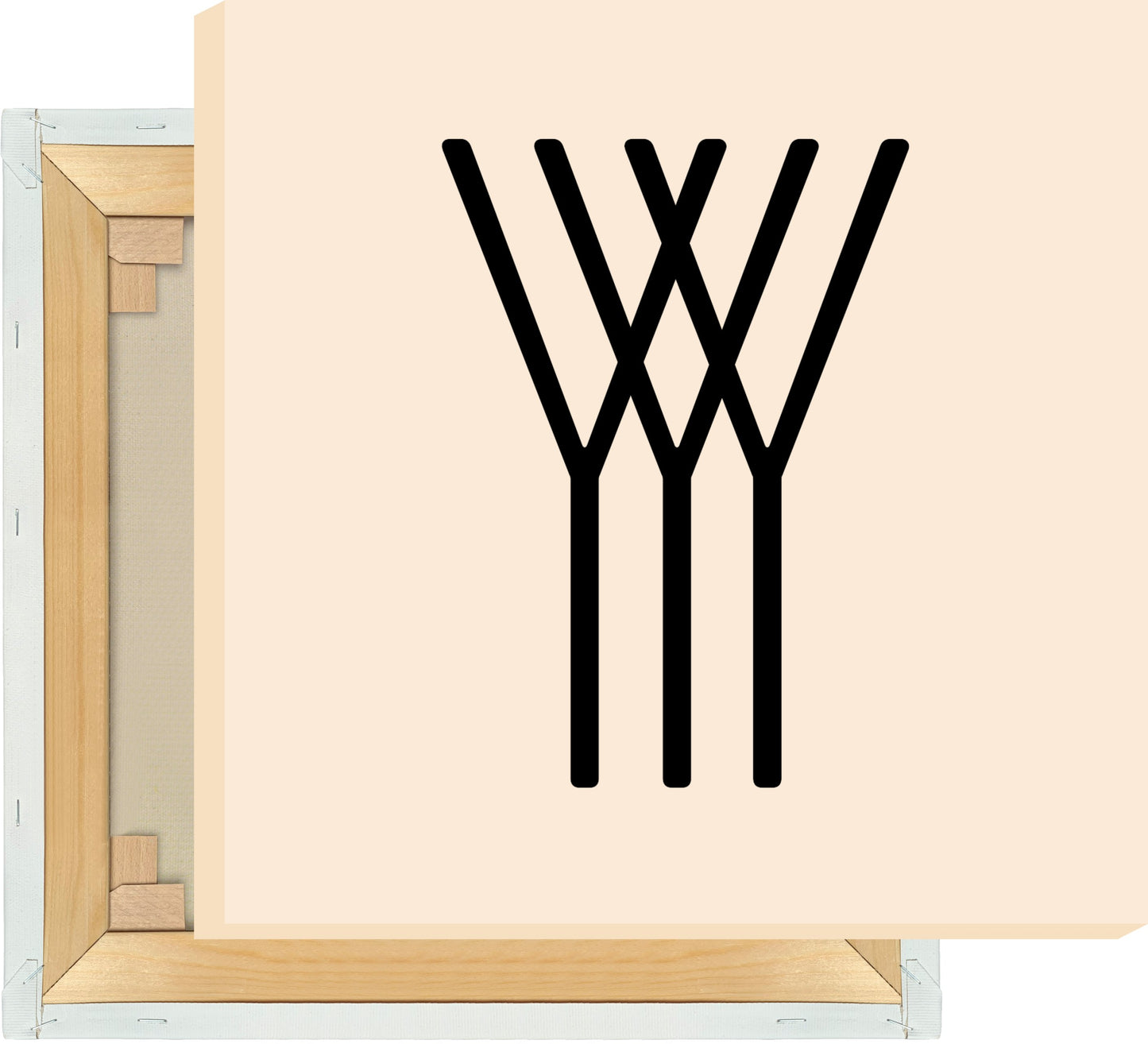 Leinwand Buchstabe Y