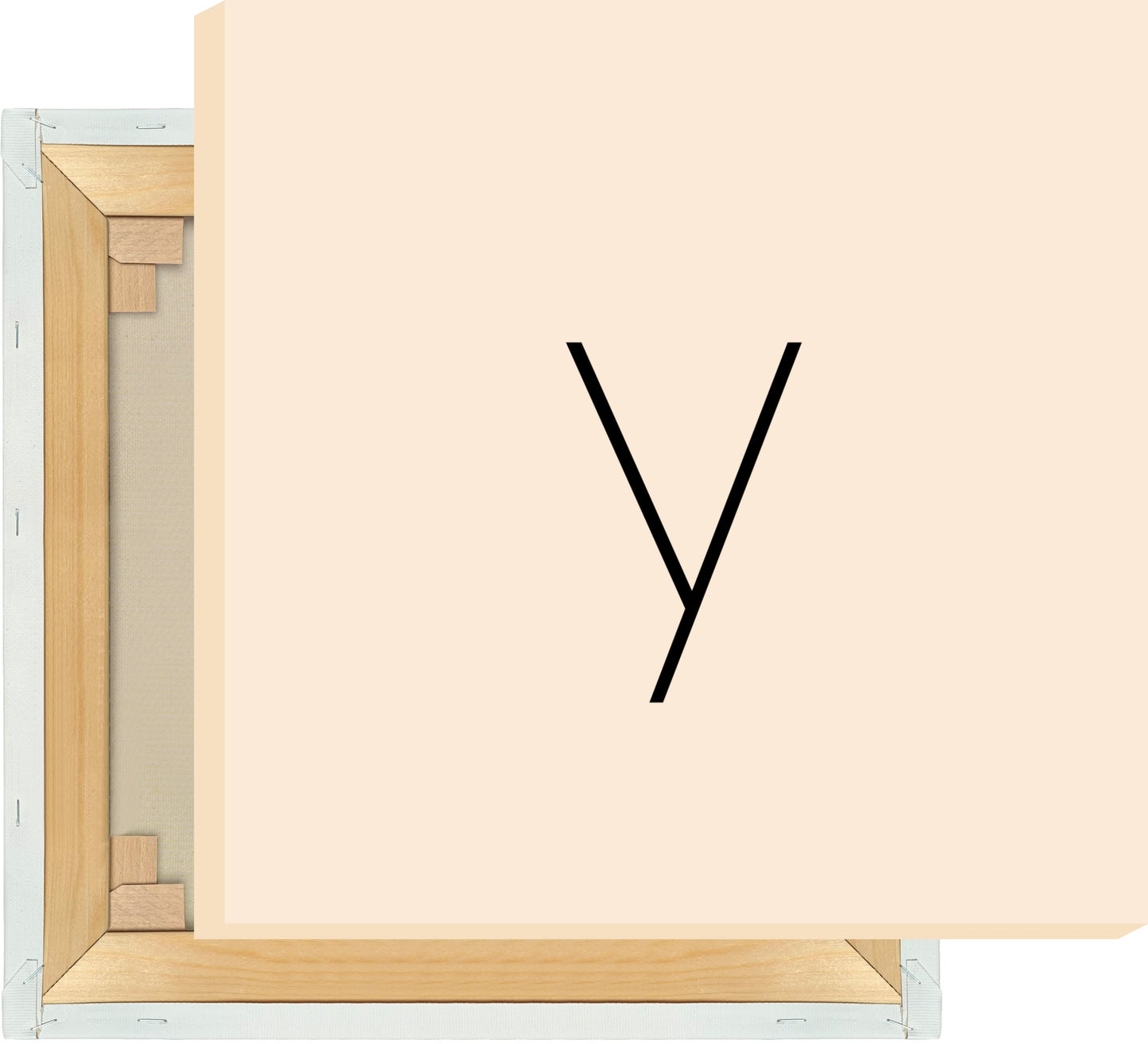 Leinwand Buchstabe Y - Sans Serif