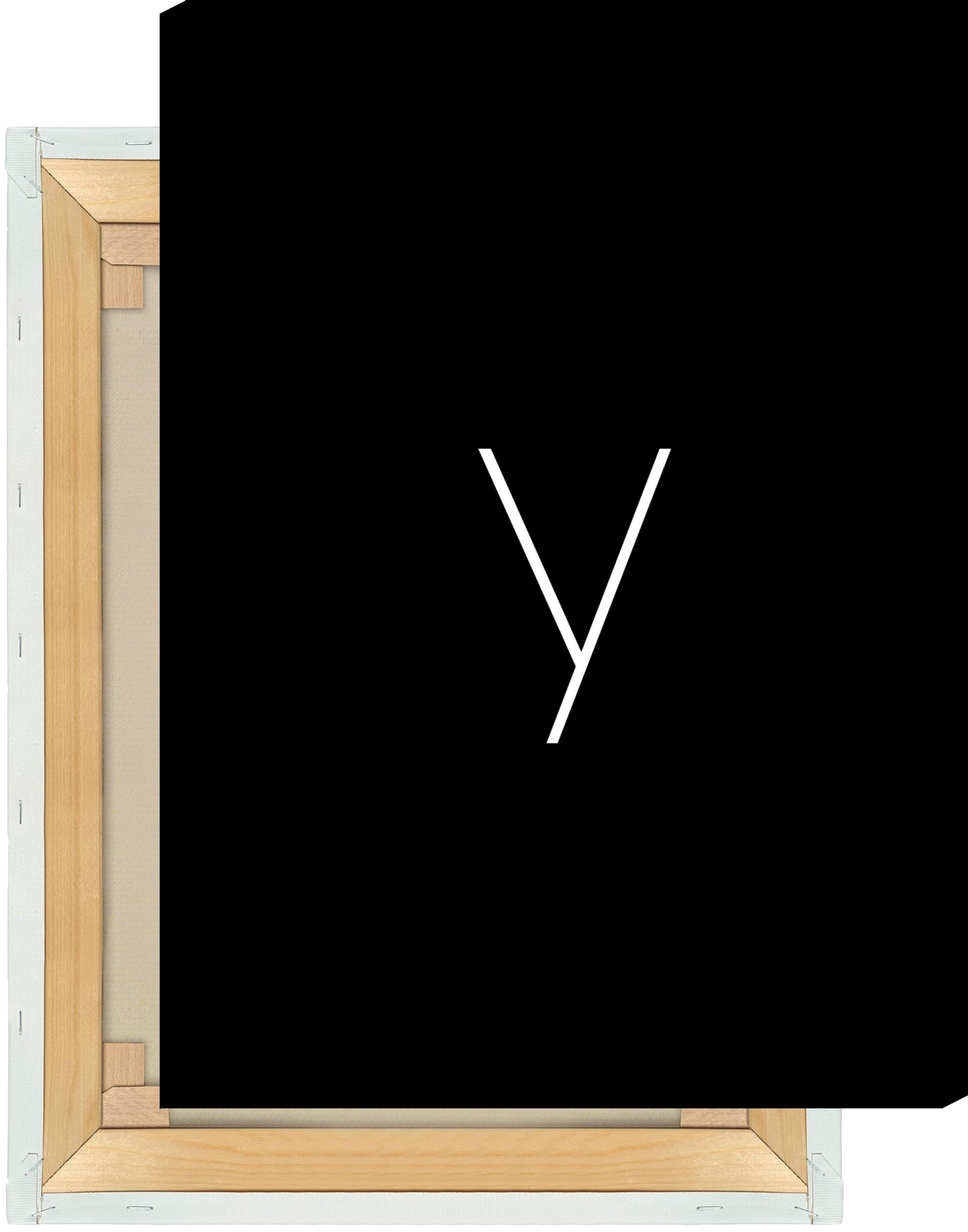 Leinwand Buchstabe Y - Sans Serif