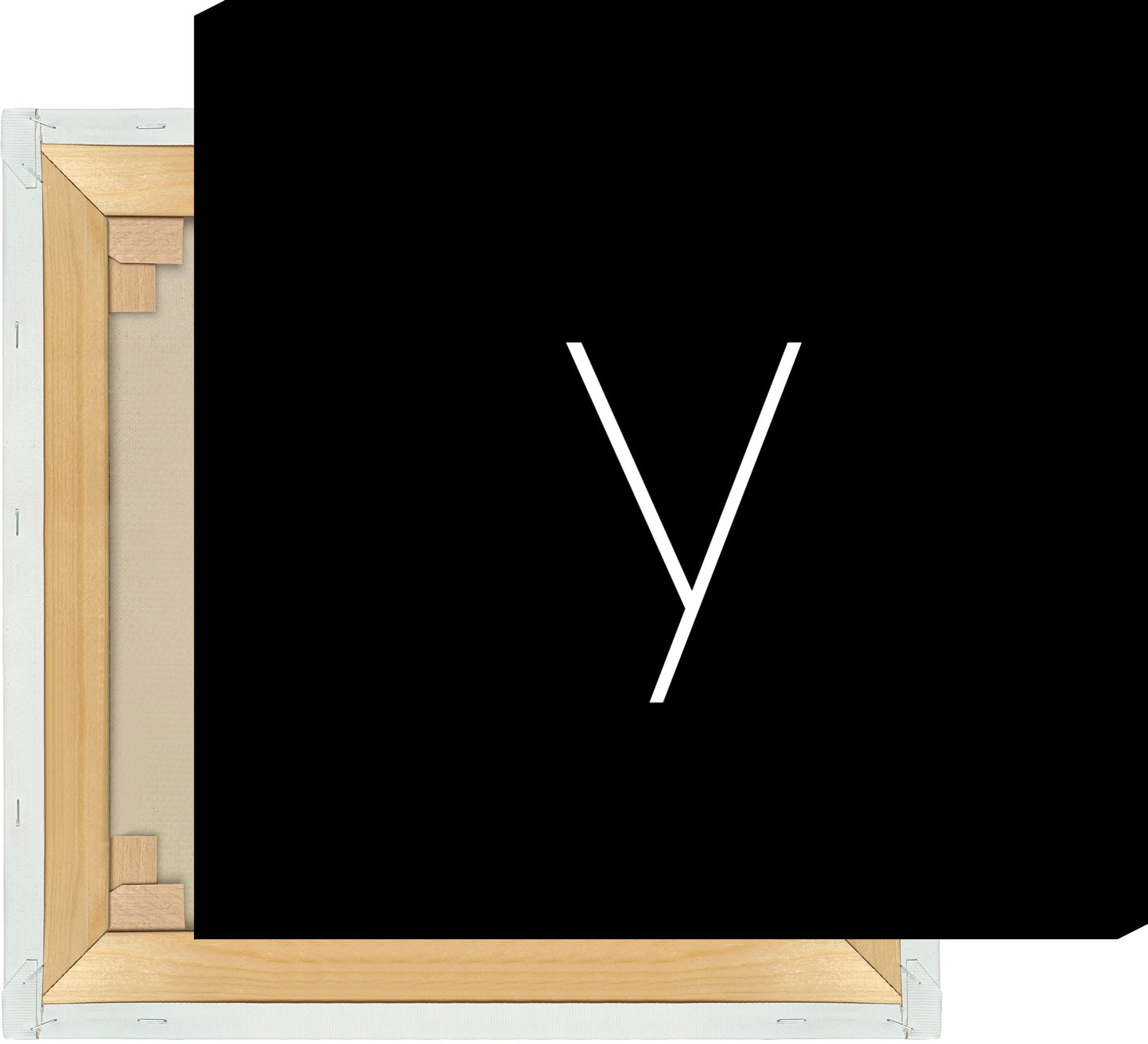 Leinwand Buchstabe Y - Sans Serif