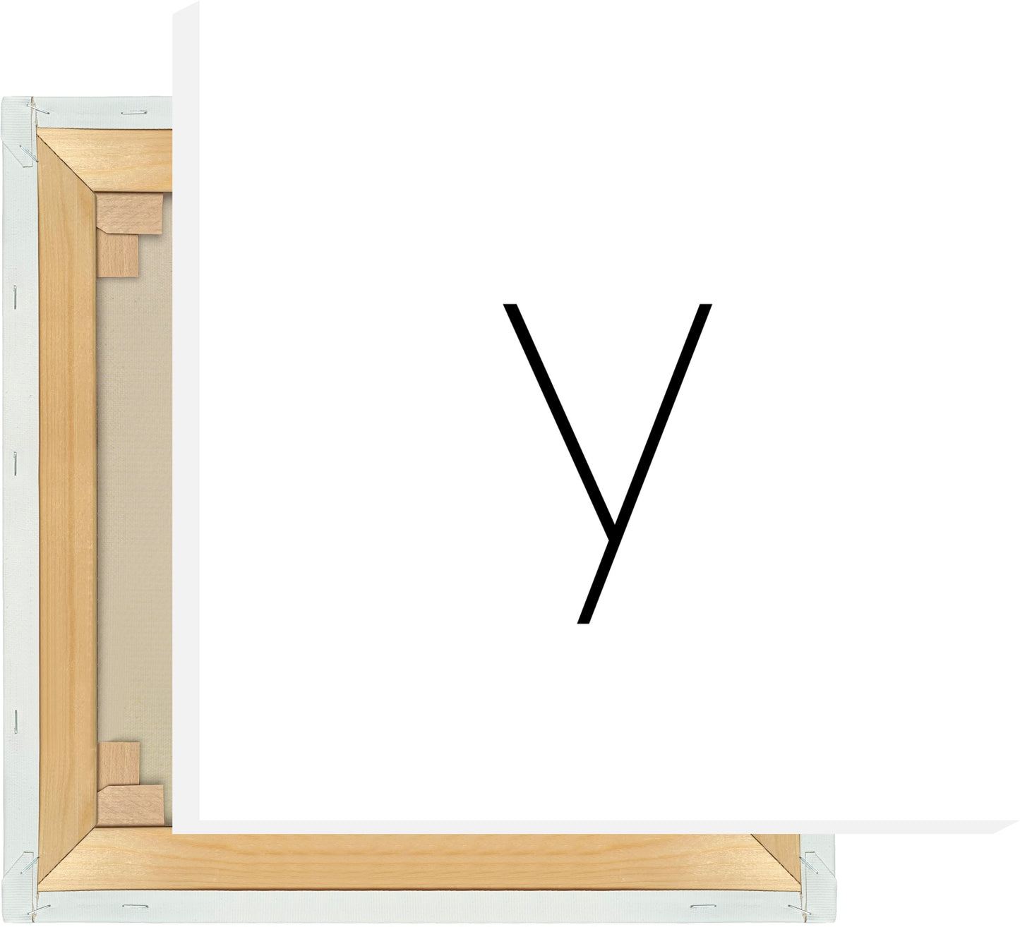 Leinwand Buchstabe Y - Sans Serif