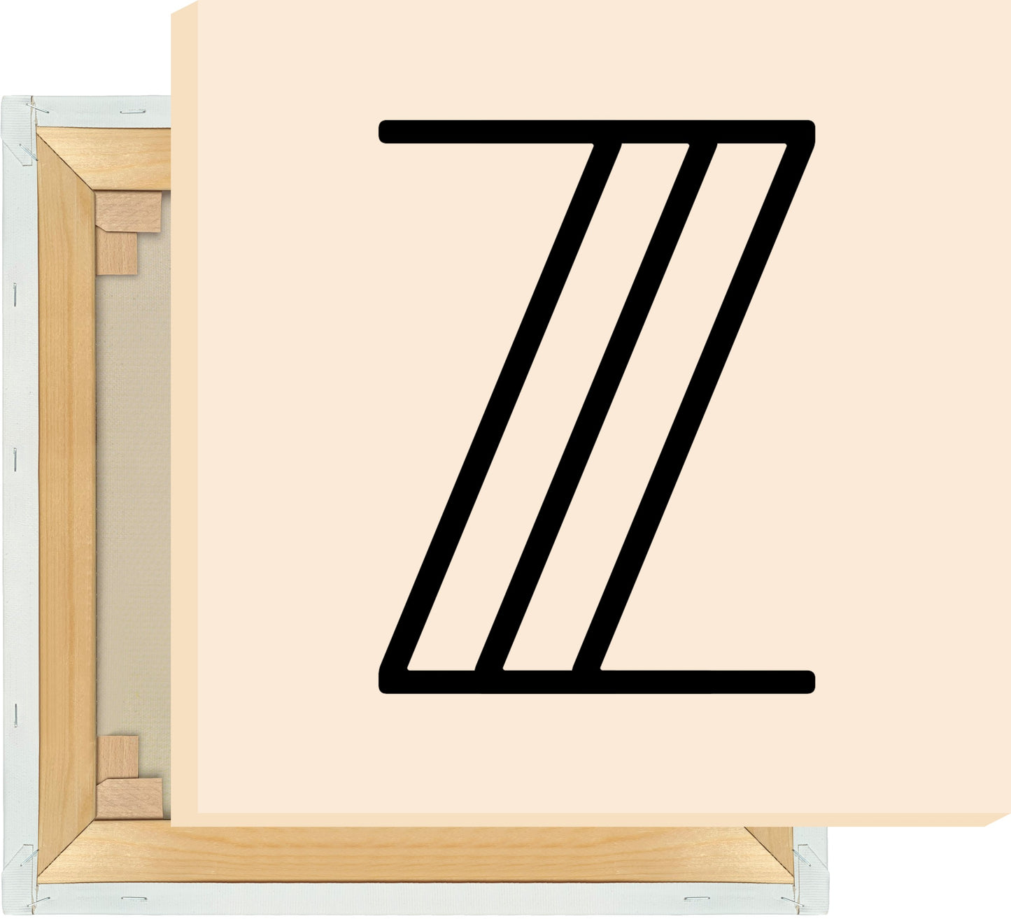 Leinwand Buchstabe Z
