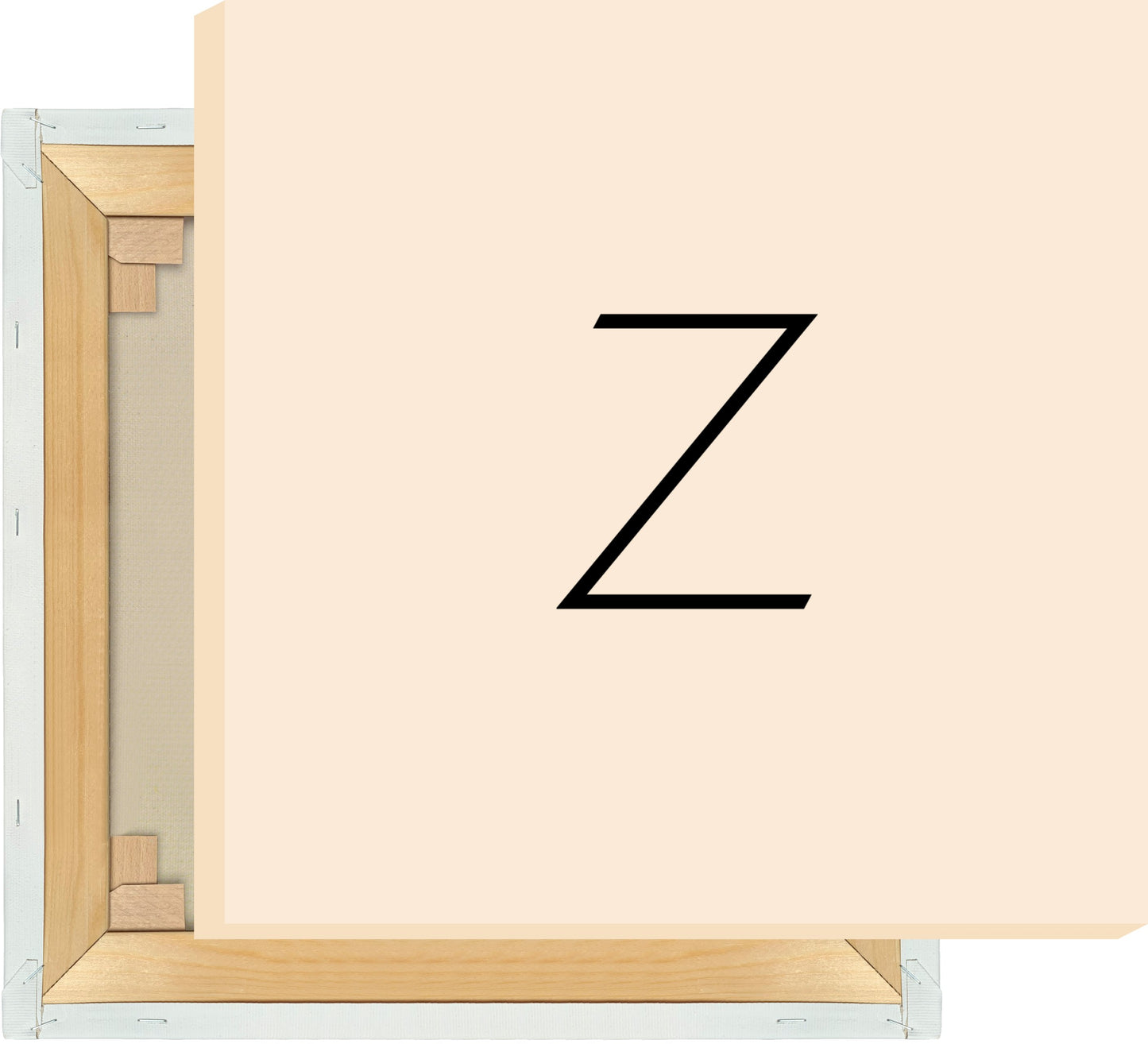 Leinwand Buchstabe Z - Sans Serif
