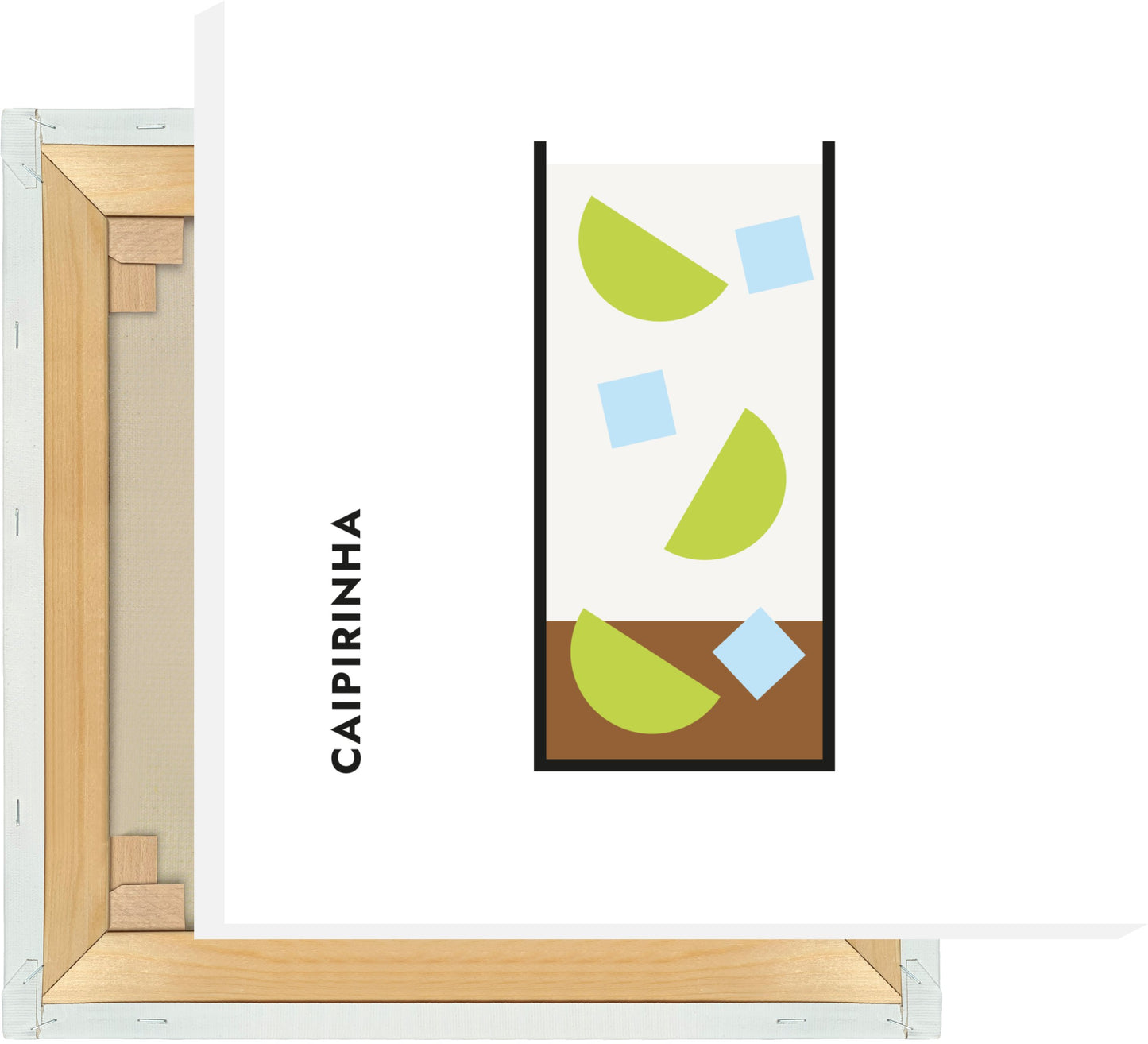 Leinwand Caipirinha im Glas (Bauhaus-Style)