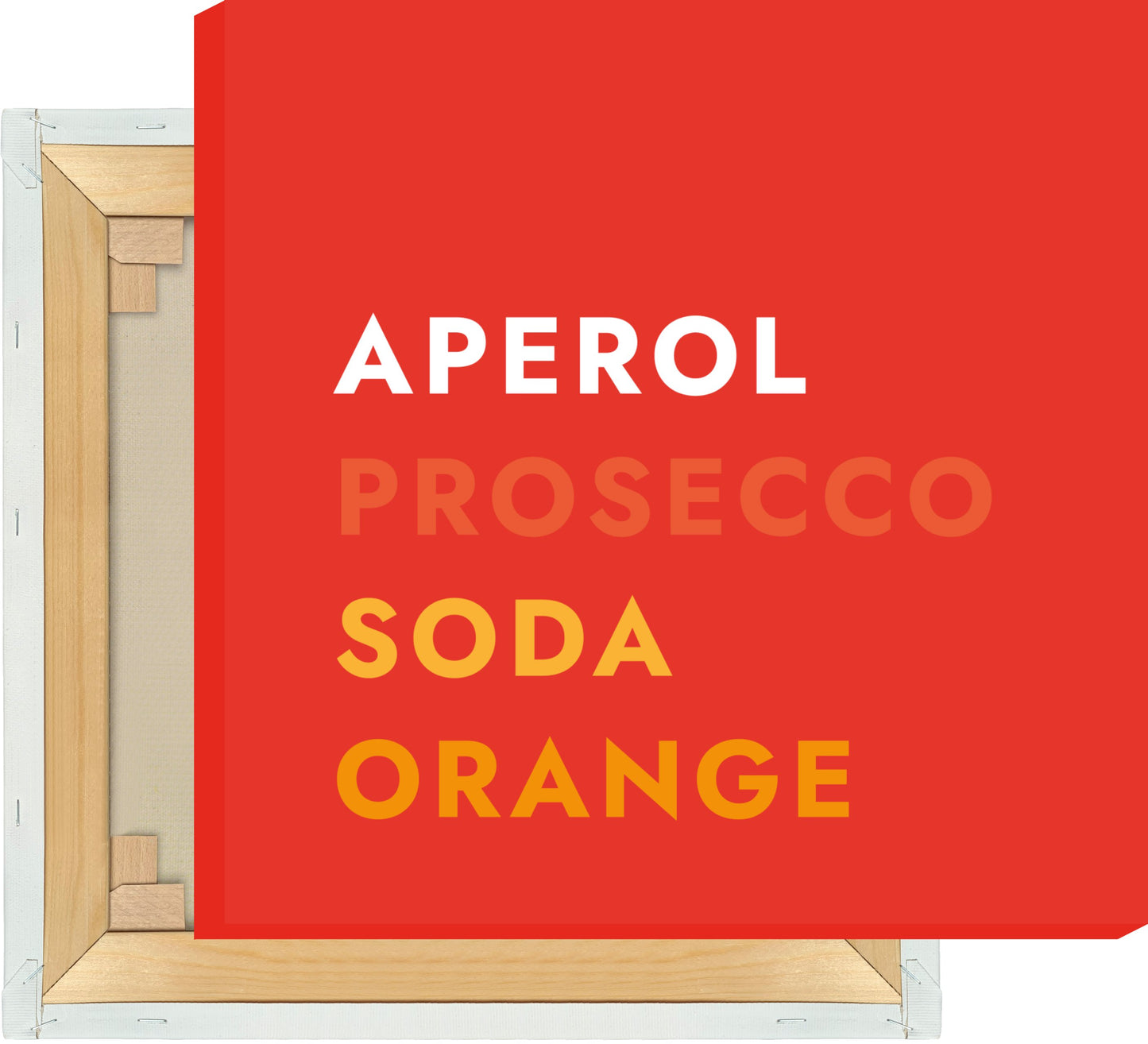 Leinwand Cocktail Aperol Spritz - Text