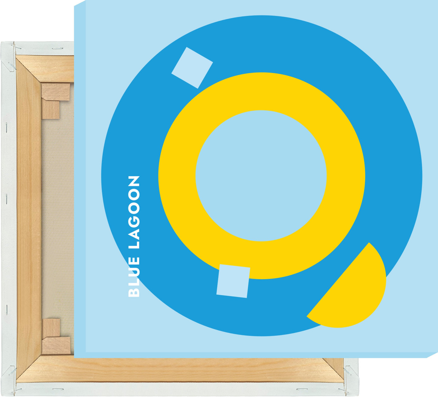 Leinwand Cocktail Blue Lagoon - Rund